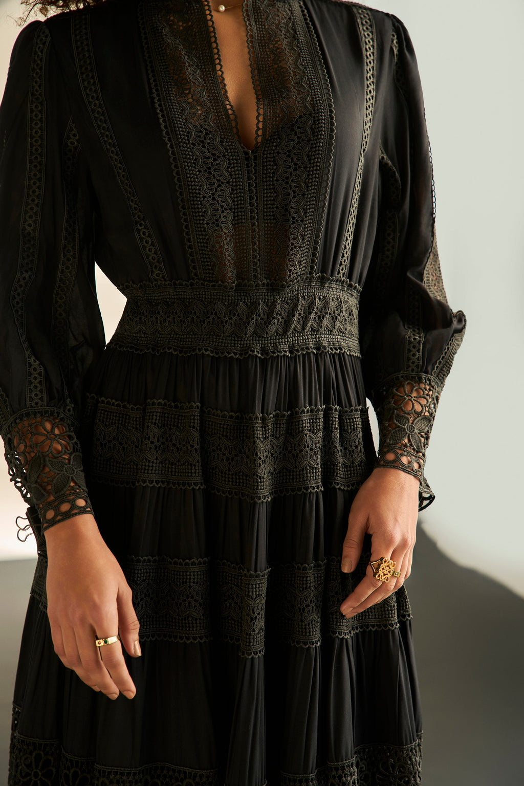 Atelier Lace Black Dress