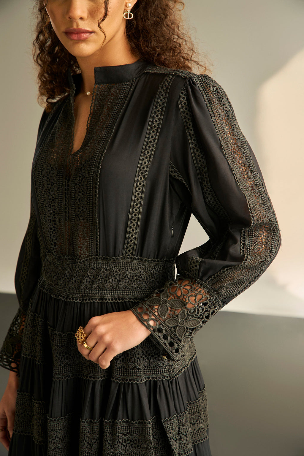 Atelier Lace Black Dress