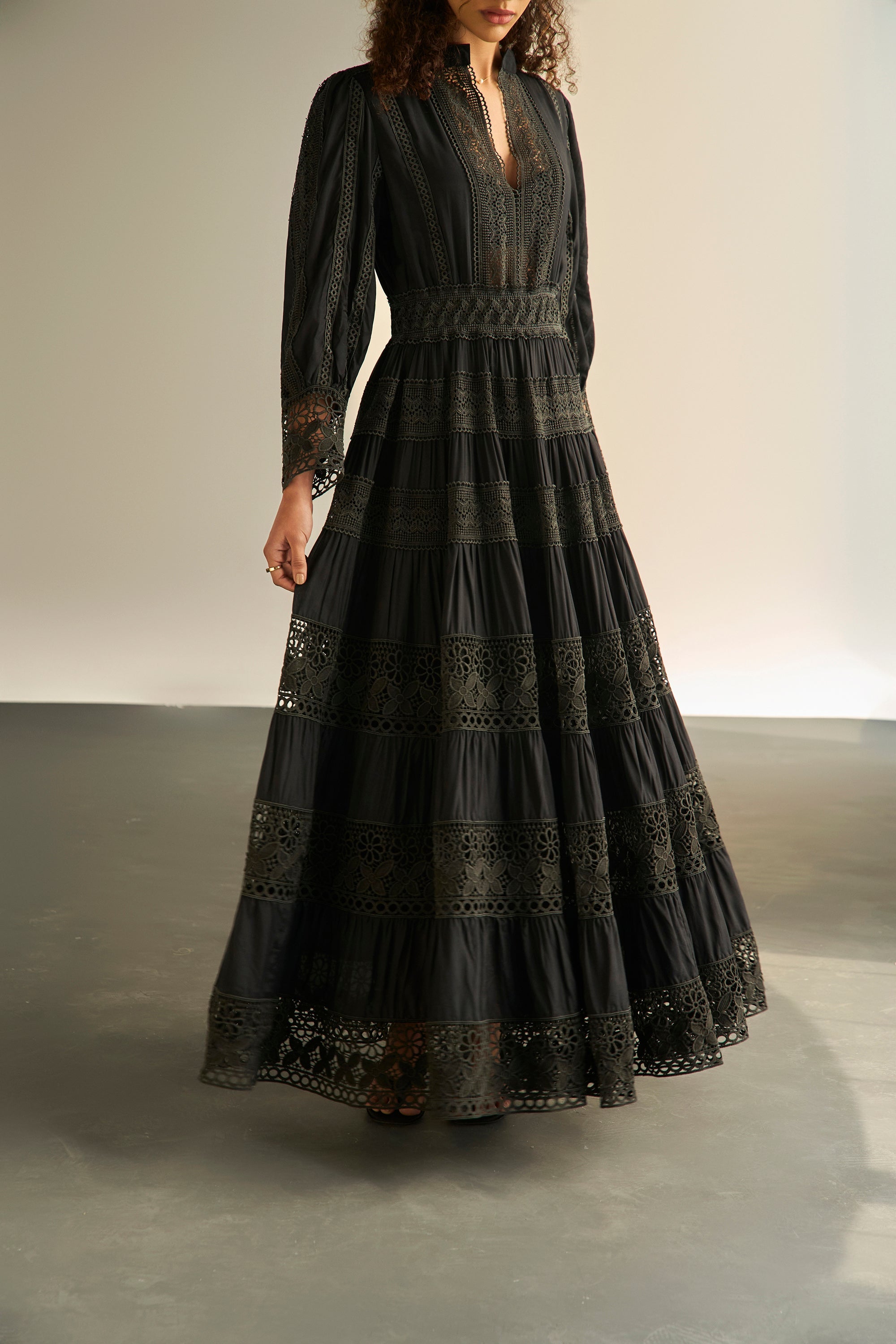 Atelier Lace Black Dress