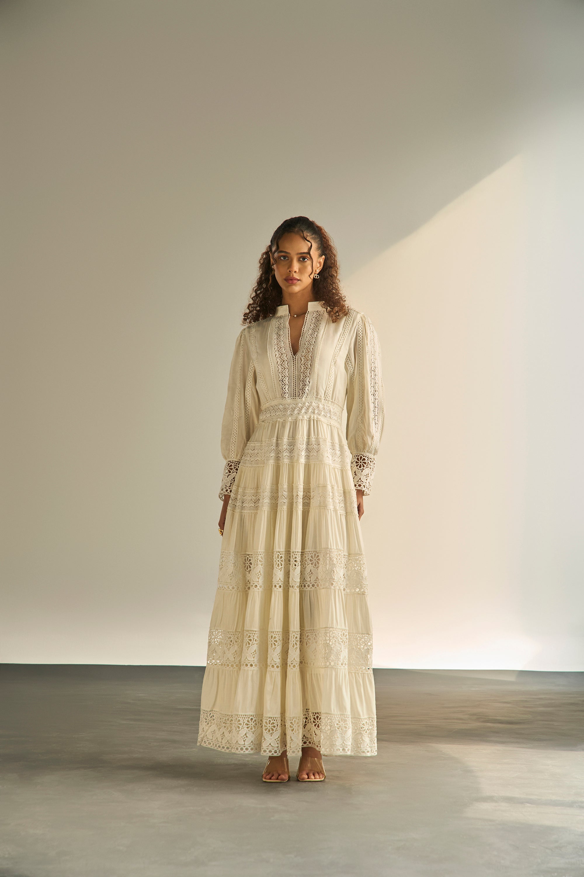 Atelier Lace Cream Dress