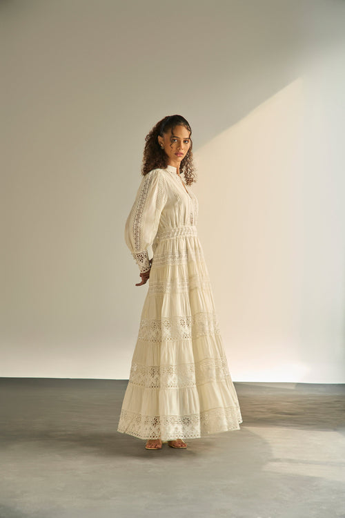 Atelier Lace Cream Dress