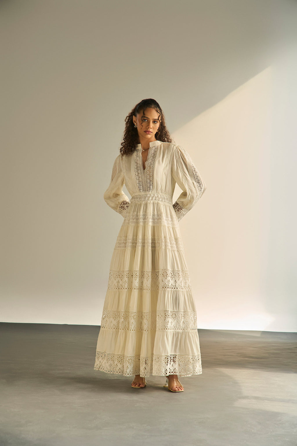 Atelier Lace Cream Dress