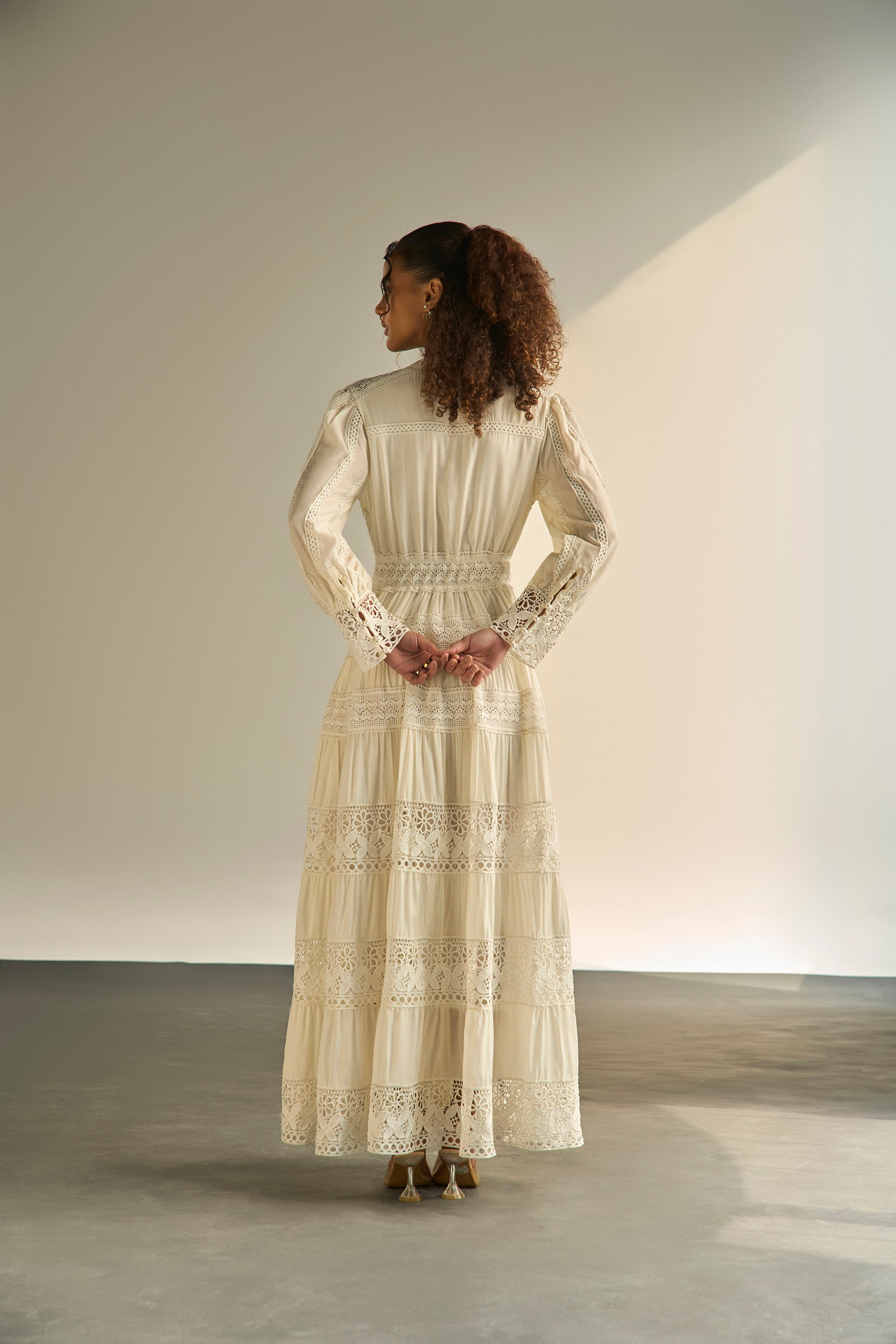 Atelier Lace Cream Dress