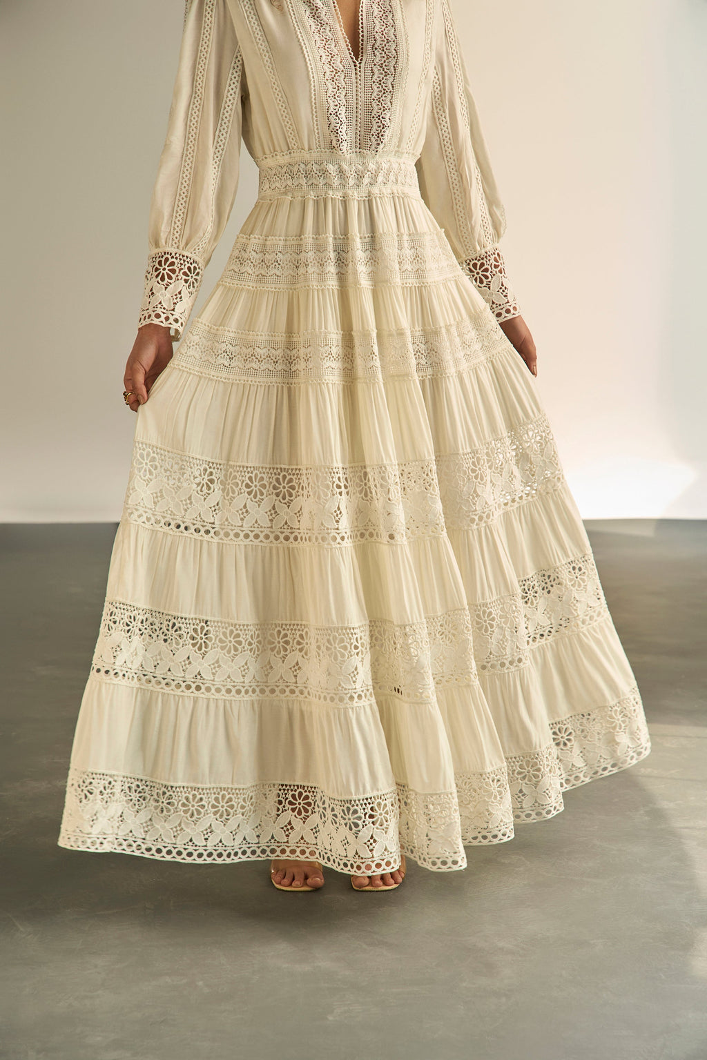 Atelier Lace Cream Dress