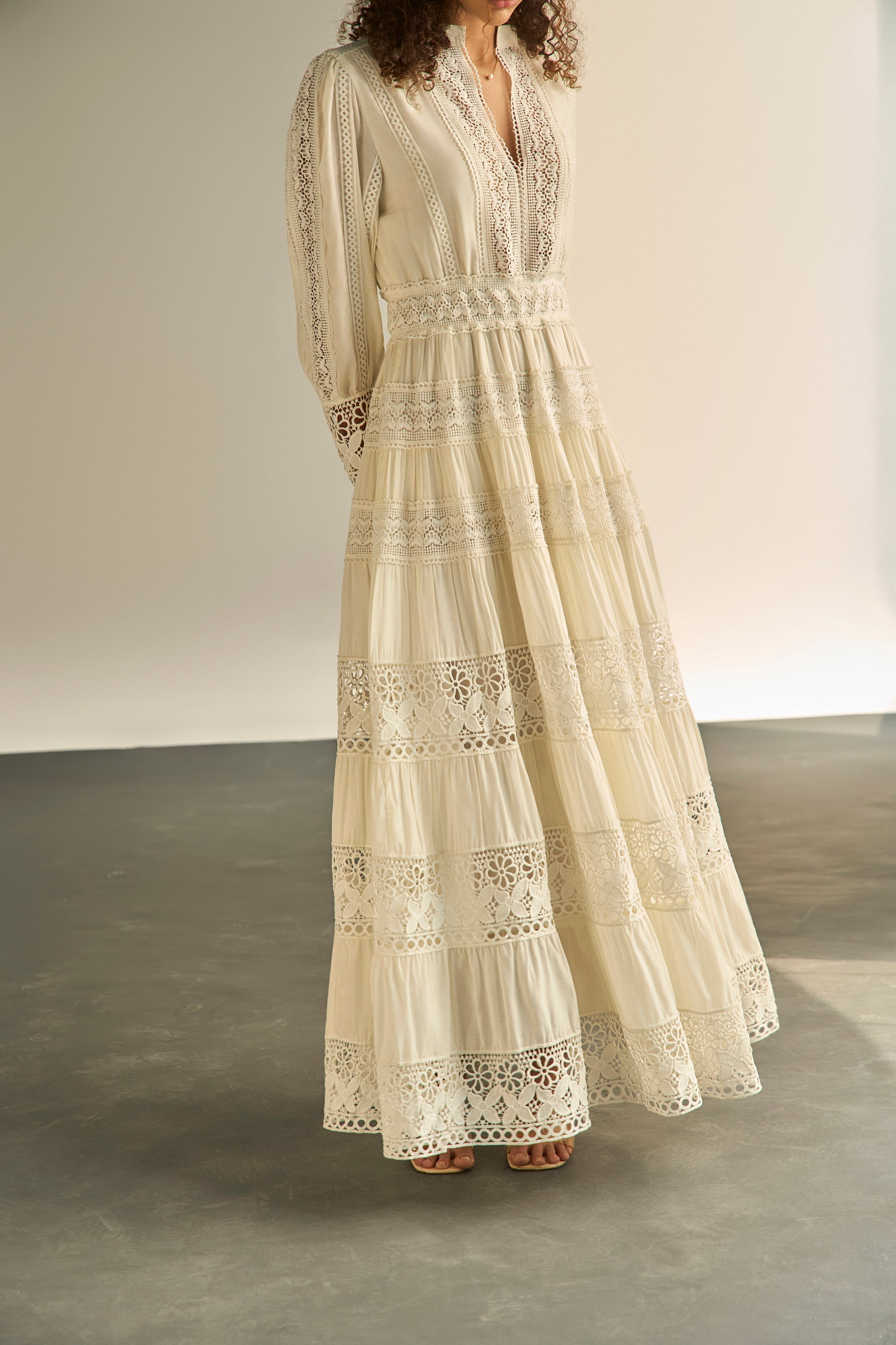 Atelier Lace Cream Dress