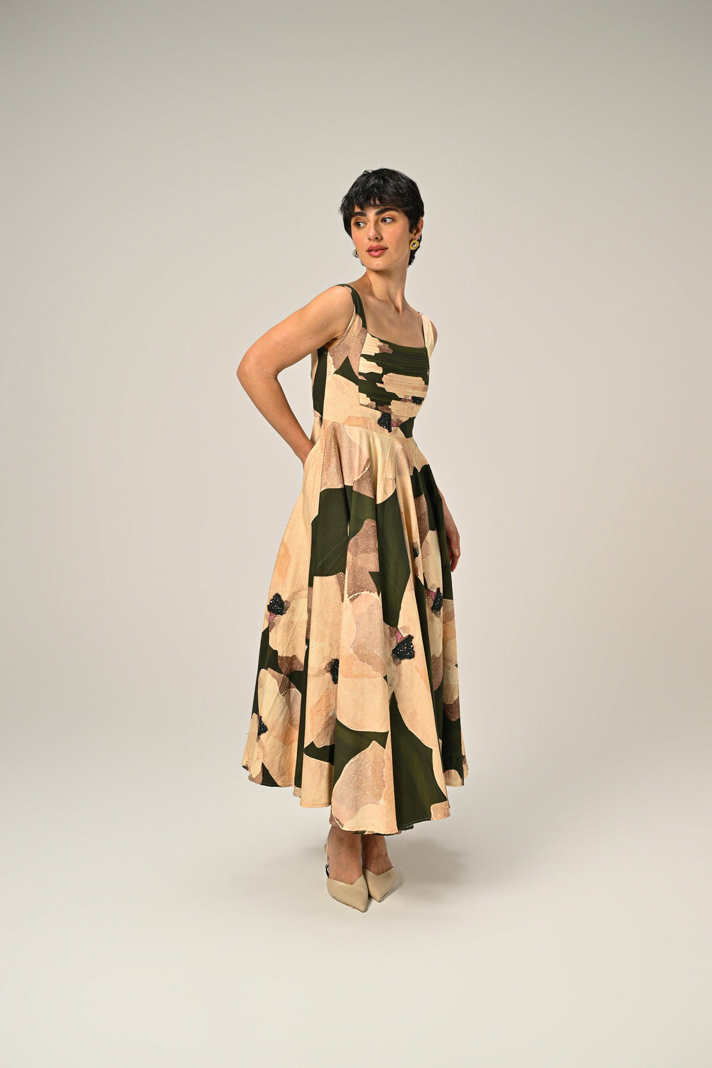 Russet Charm Long Dress