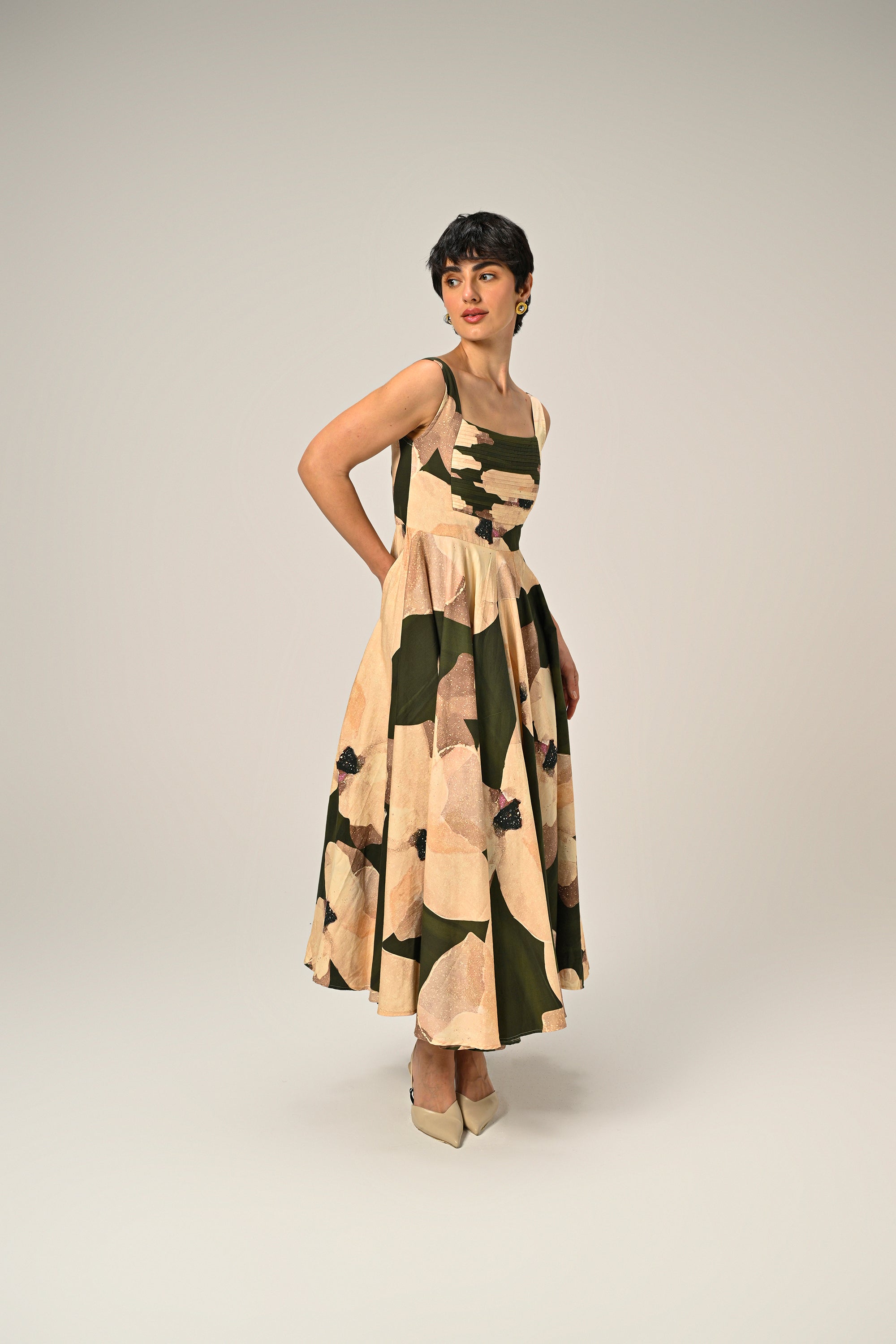 Russet Charm Long Dress