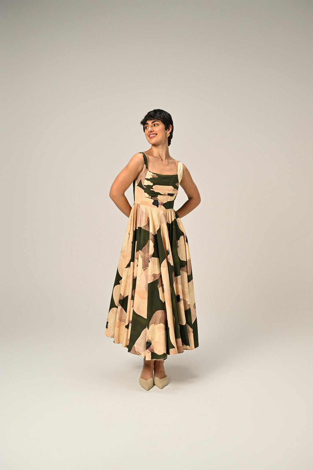 Russet Charm Long Dress