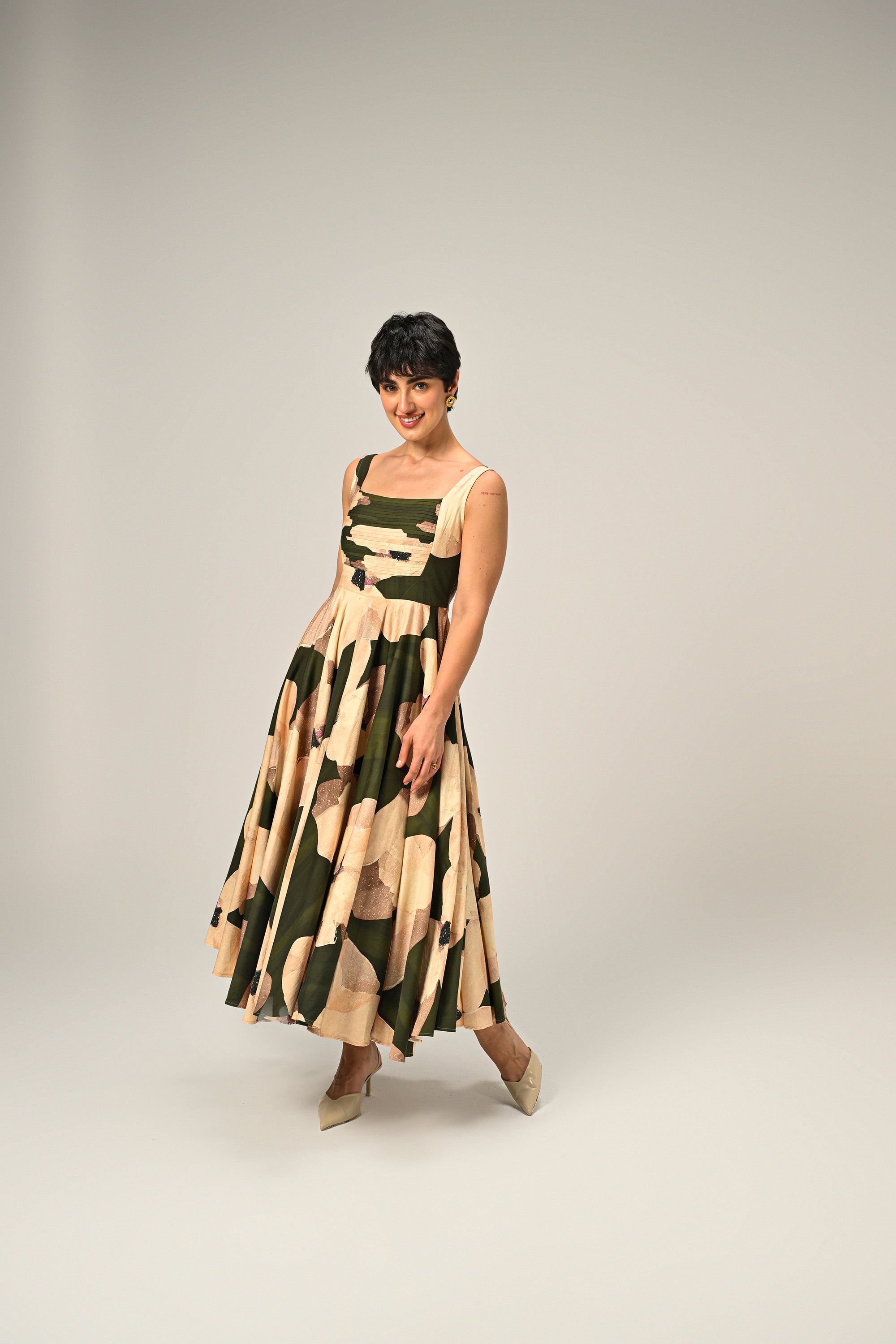 Russet Charm Long Dress