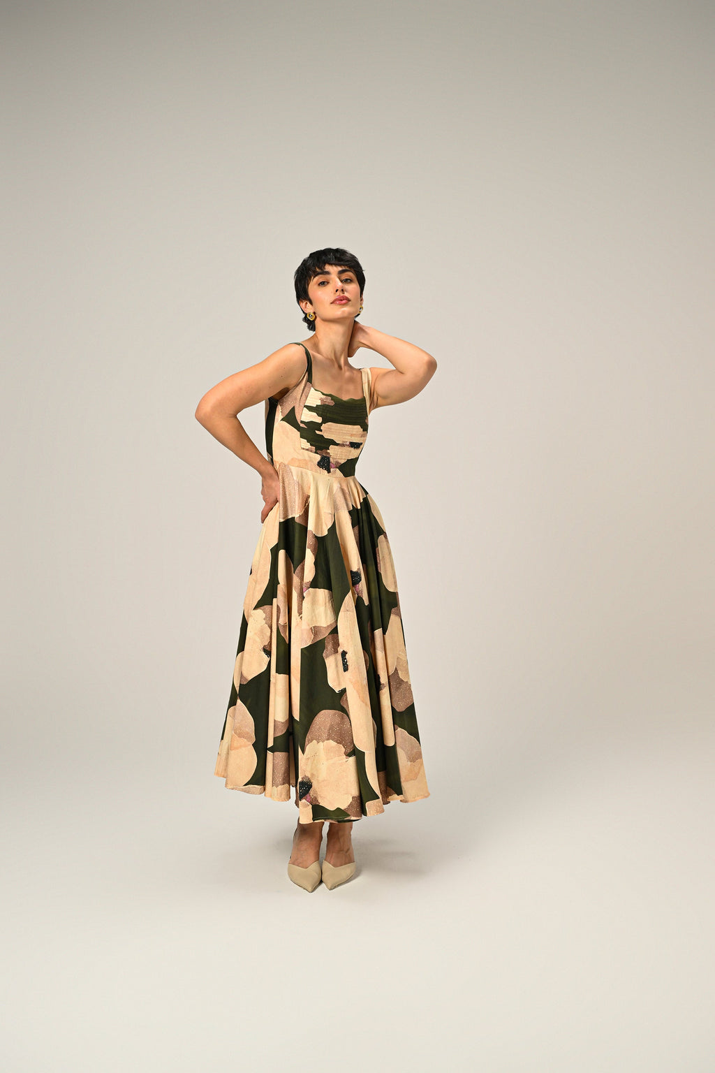 Russet Charm Long Dress