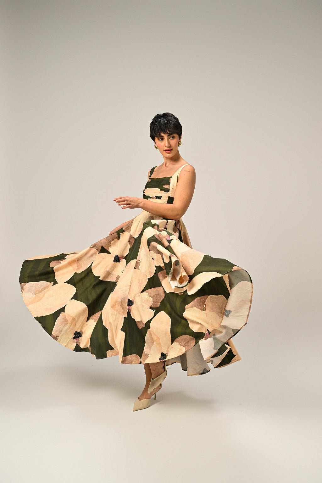 Russet Charm Long Dress