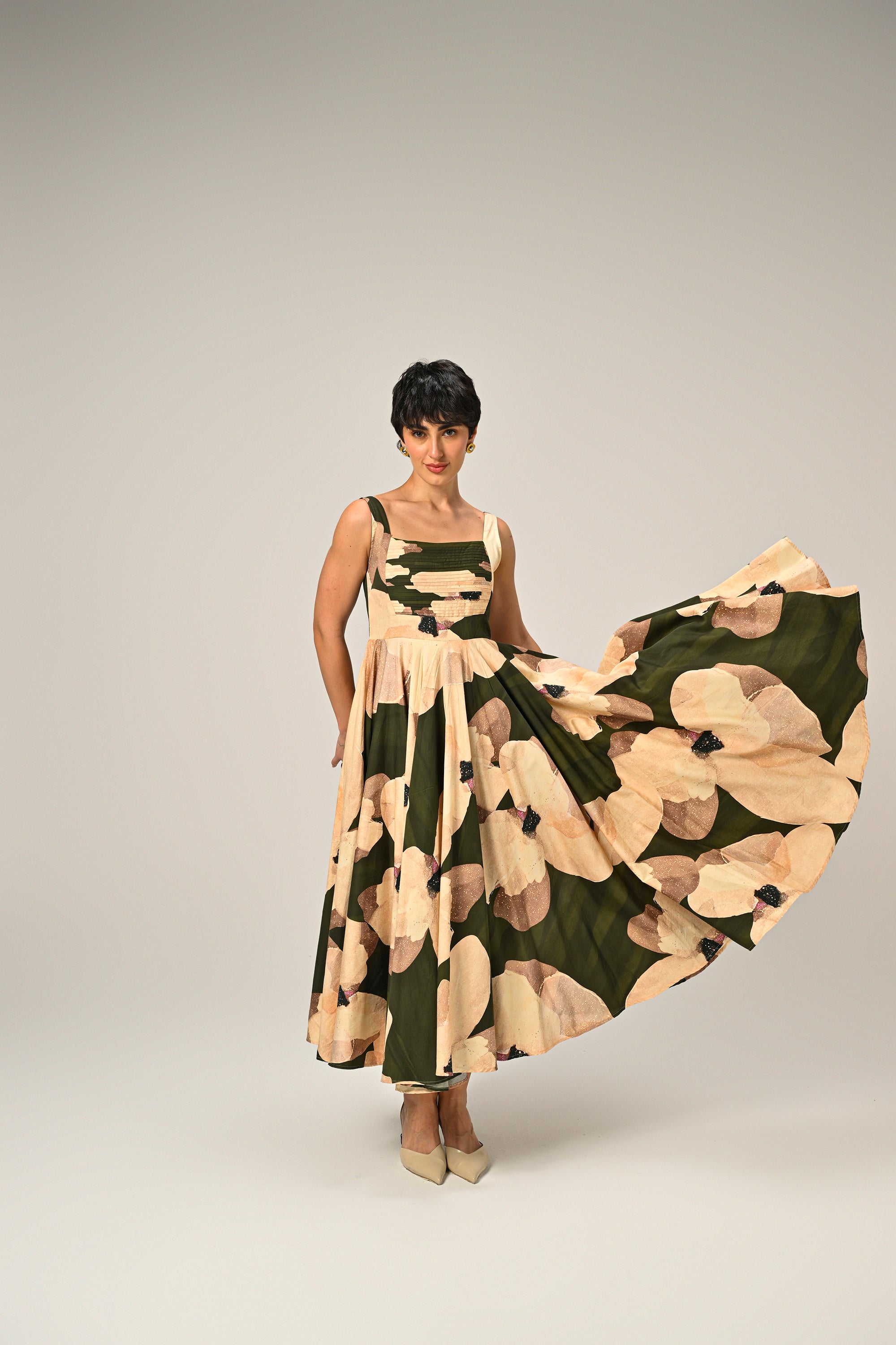Russet Charm Long Dress