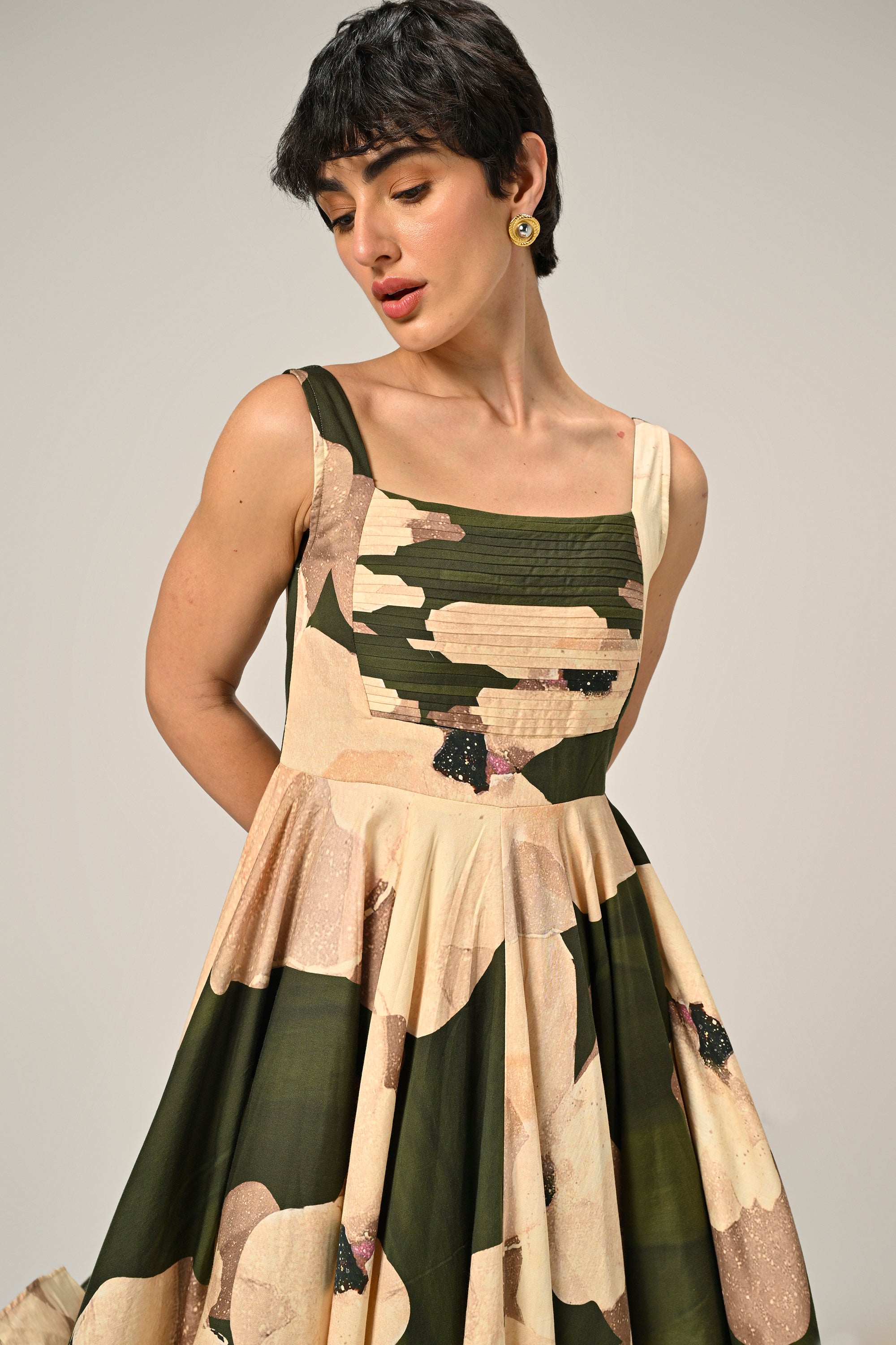 Russet Charm Long Dress