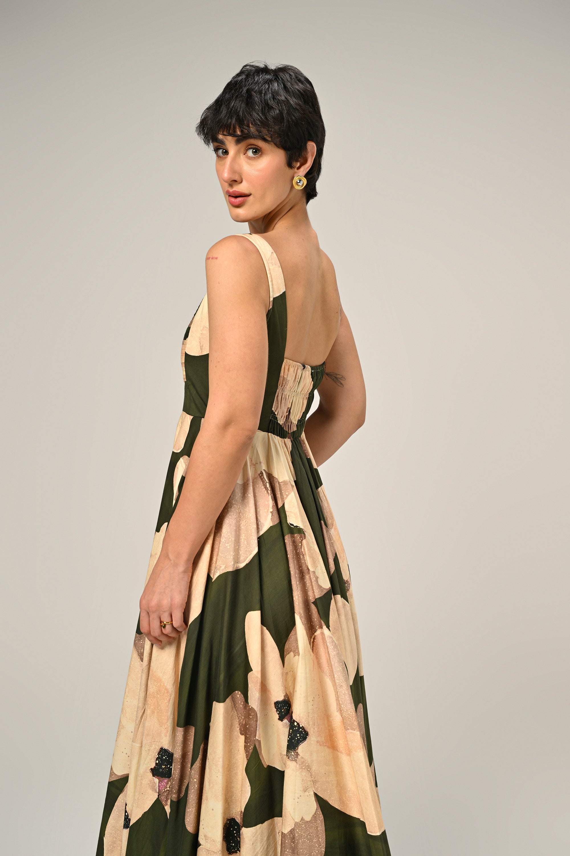Russet Charm Long Dress