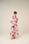Cloud Petal – Maxi Shirt Dress