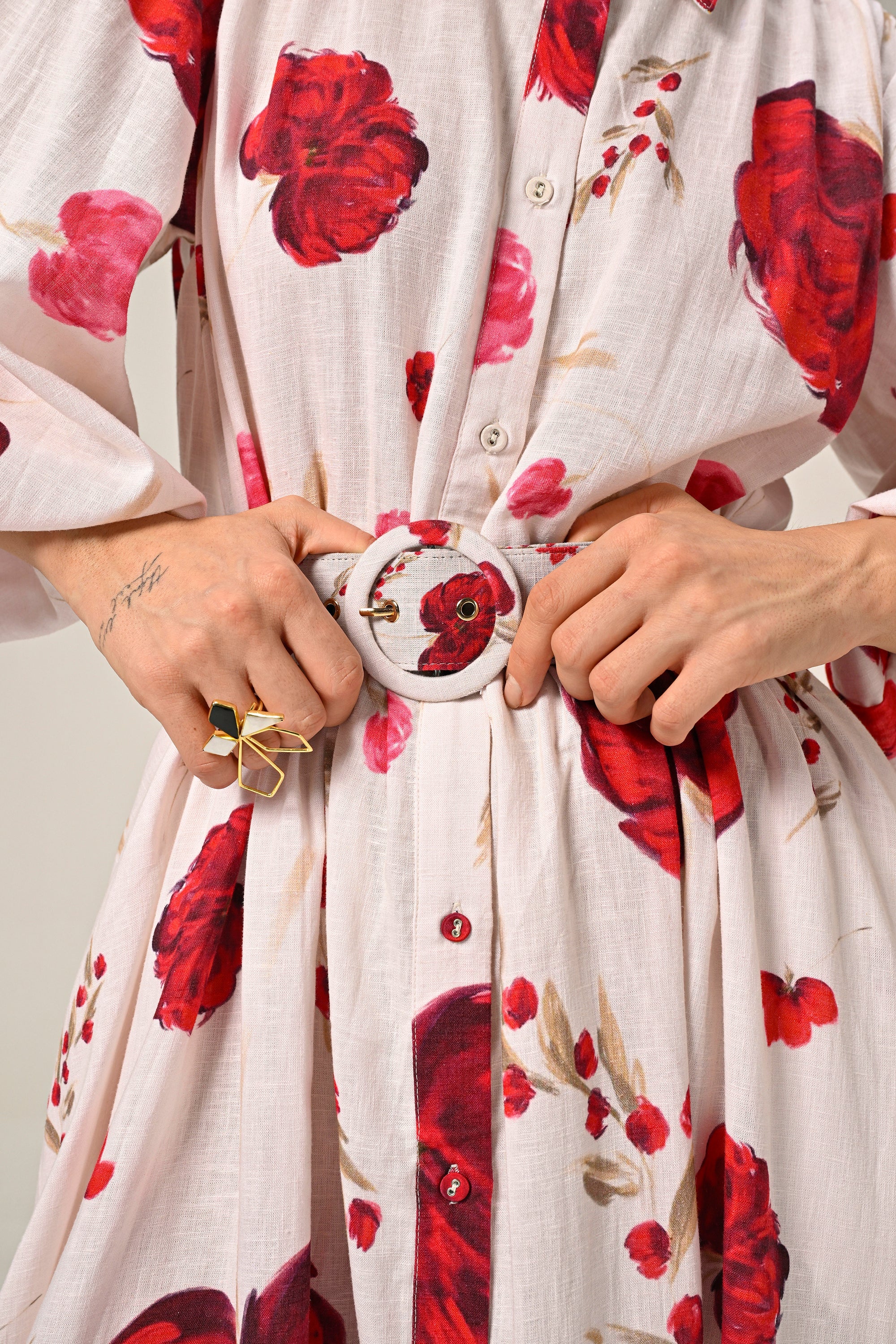Cloud Petal – Maxi Shirt Dress