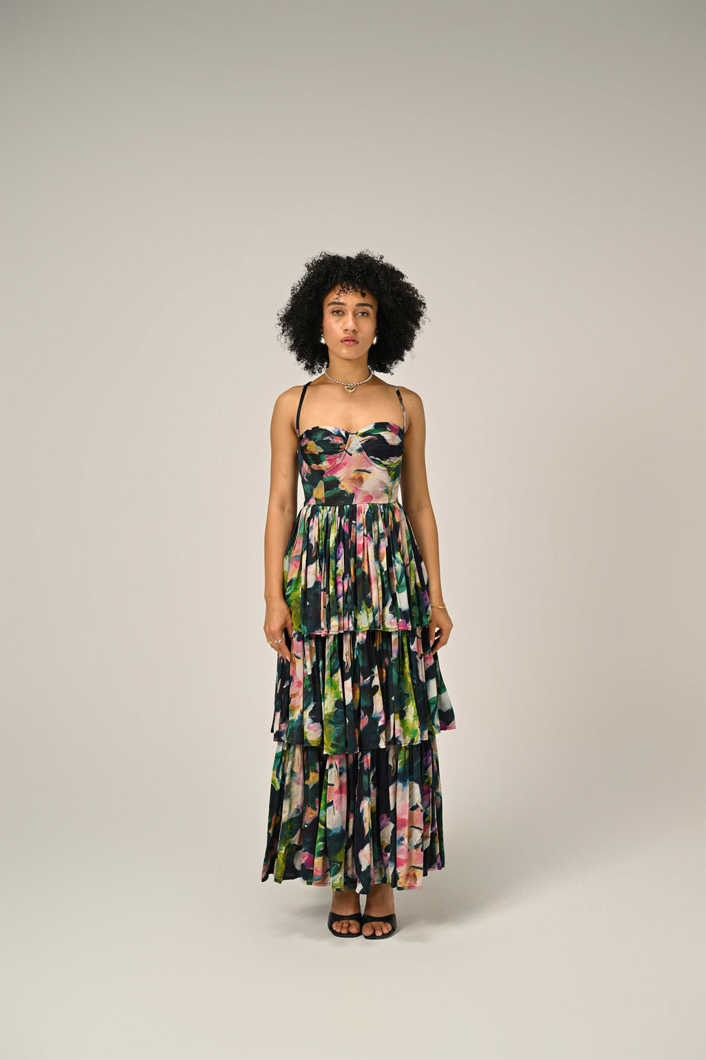Florentine Bloom Tiered Dress