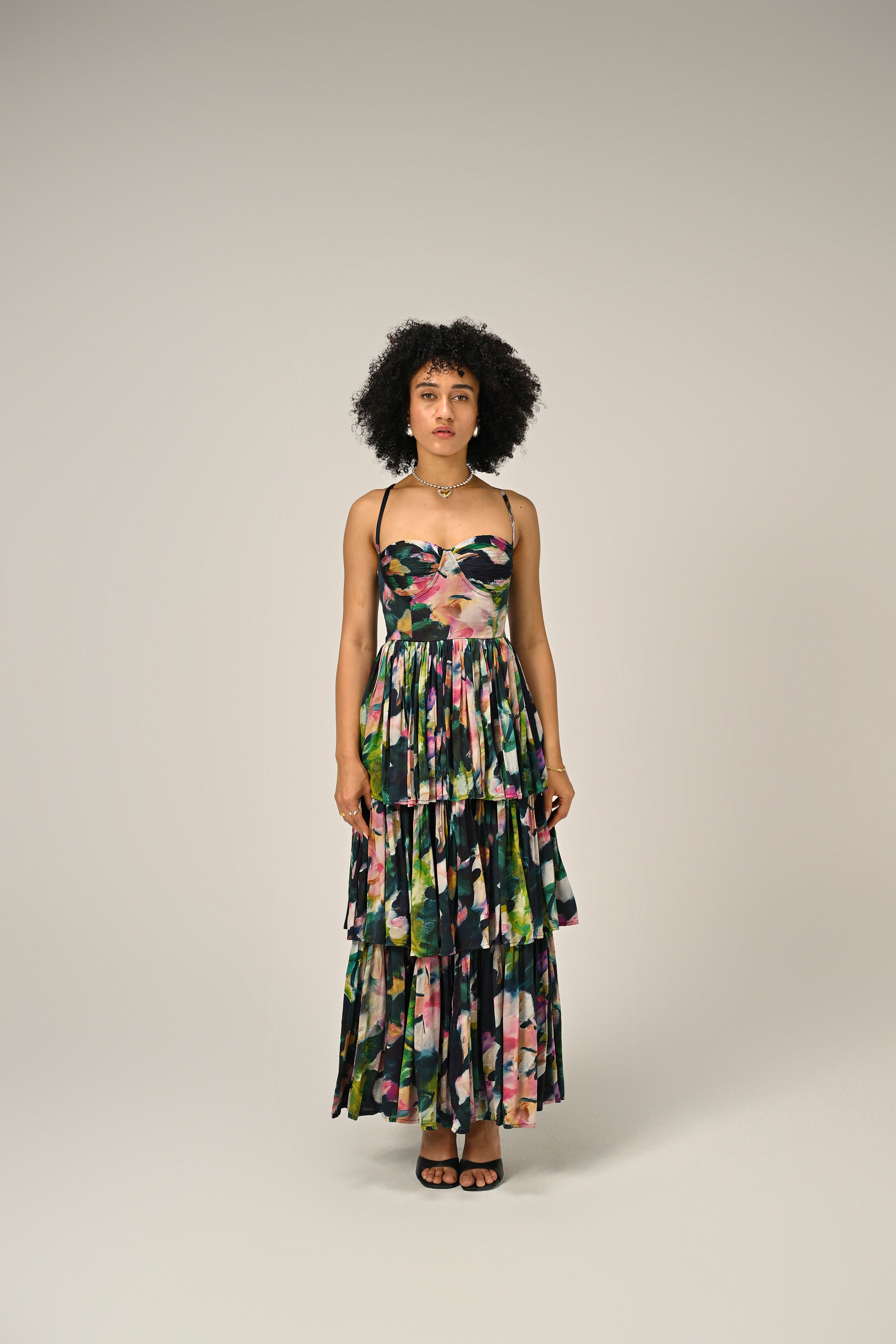 Florentine Bloom Tiered Dress