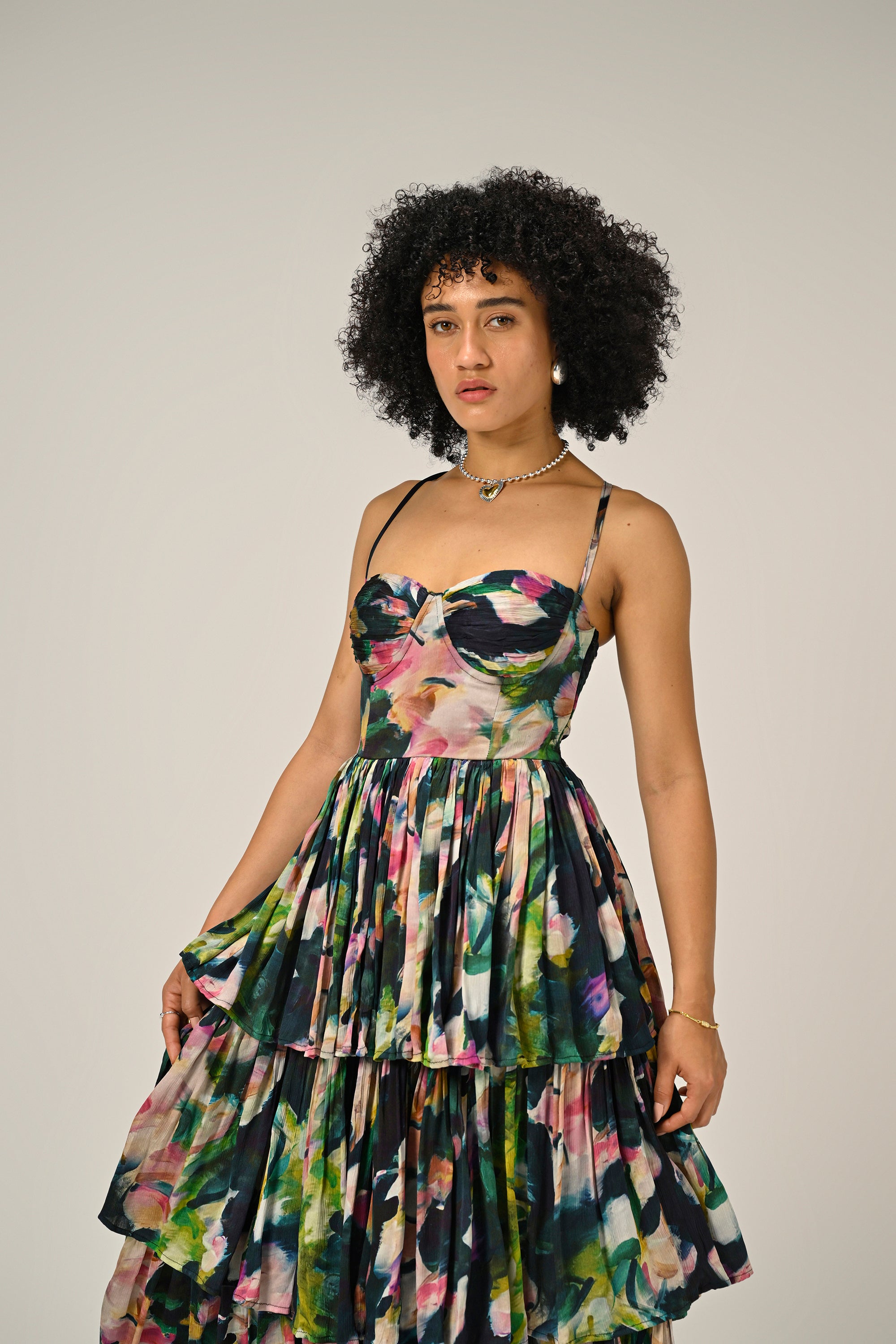 Florentine Bloom Tiered Dress