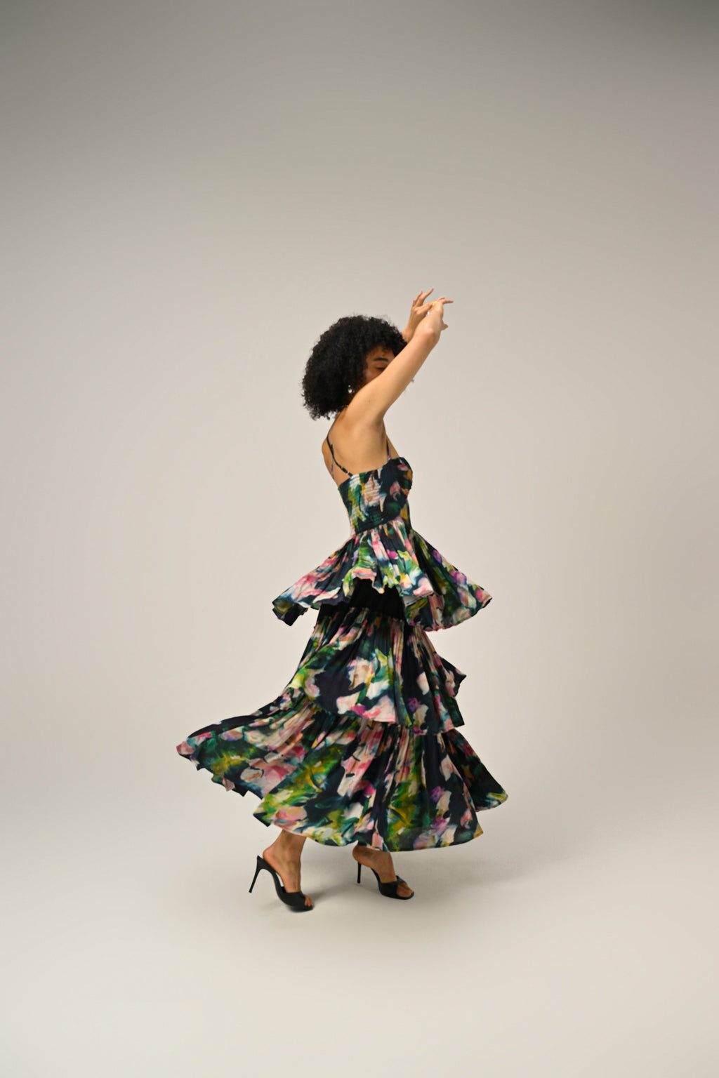 Florentine Bloom Tiered Dress