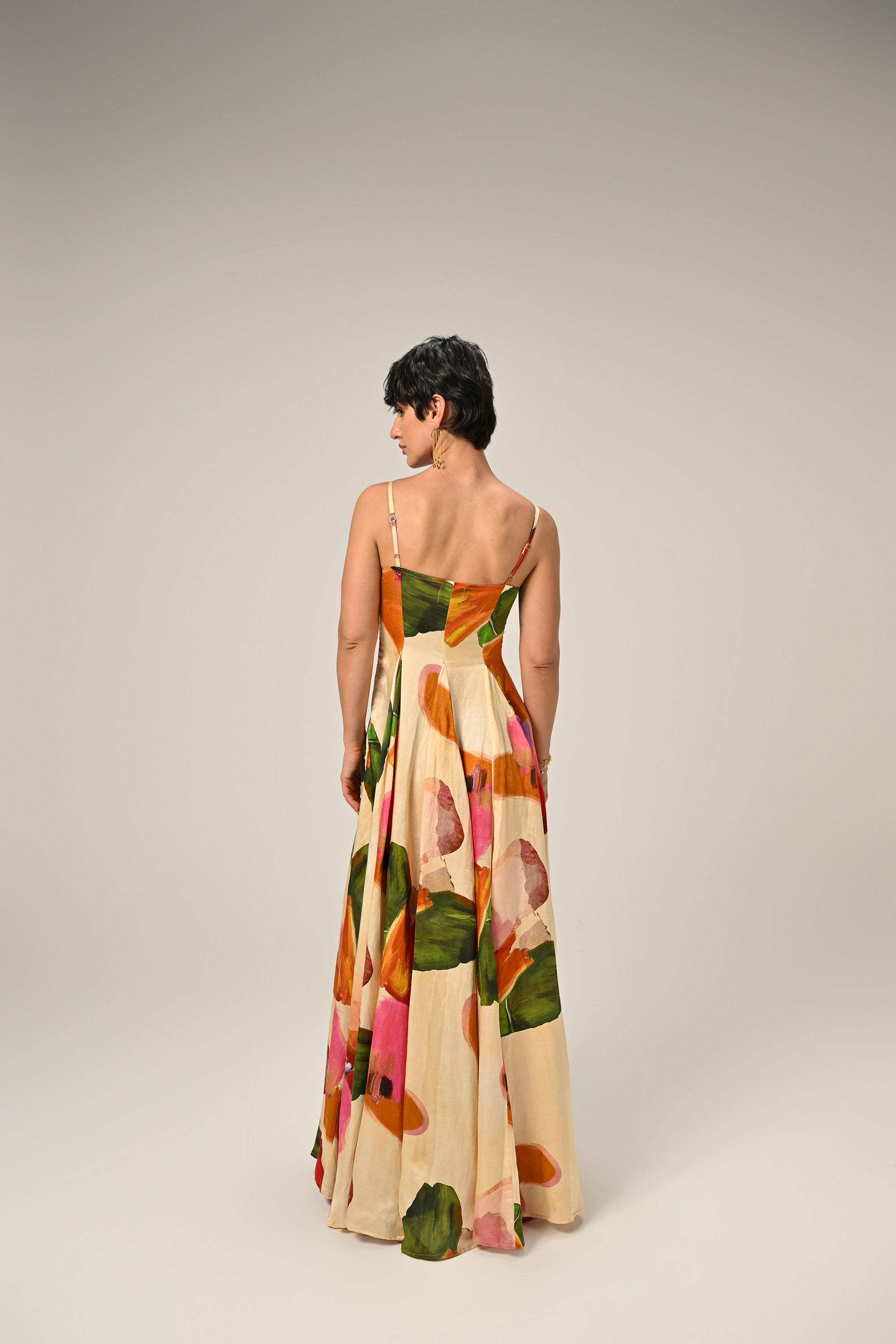 Saaksha in Flora Mirage Bloomfield Dress