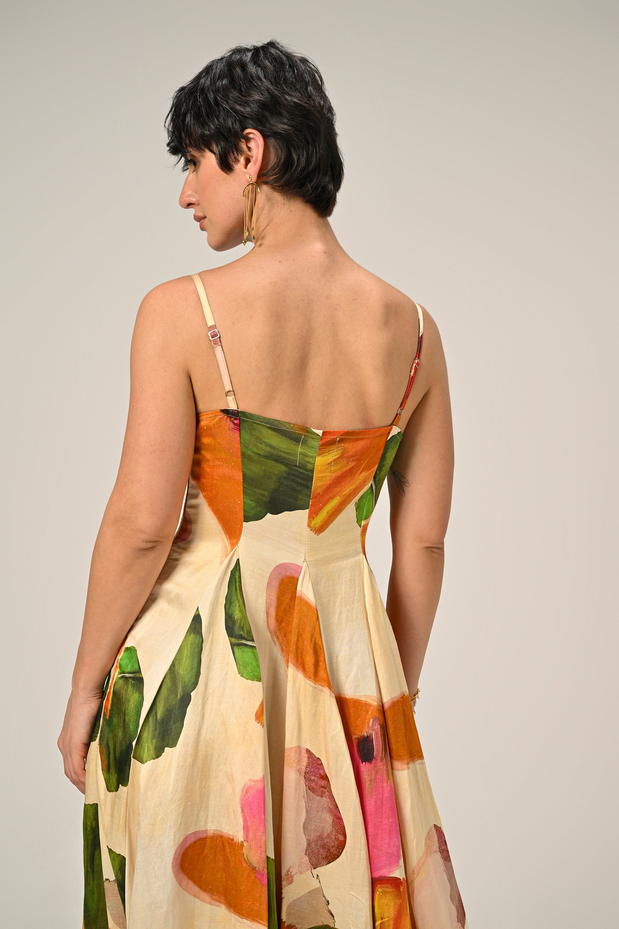Saaksha in Flora Mirage Bloomfield Dress