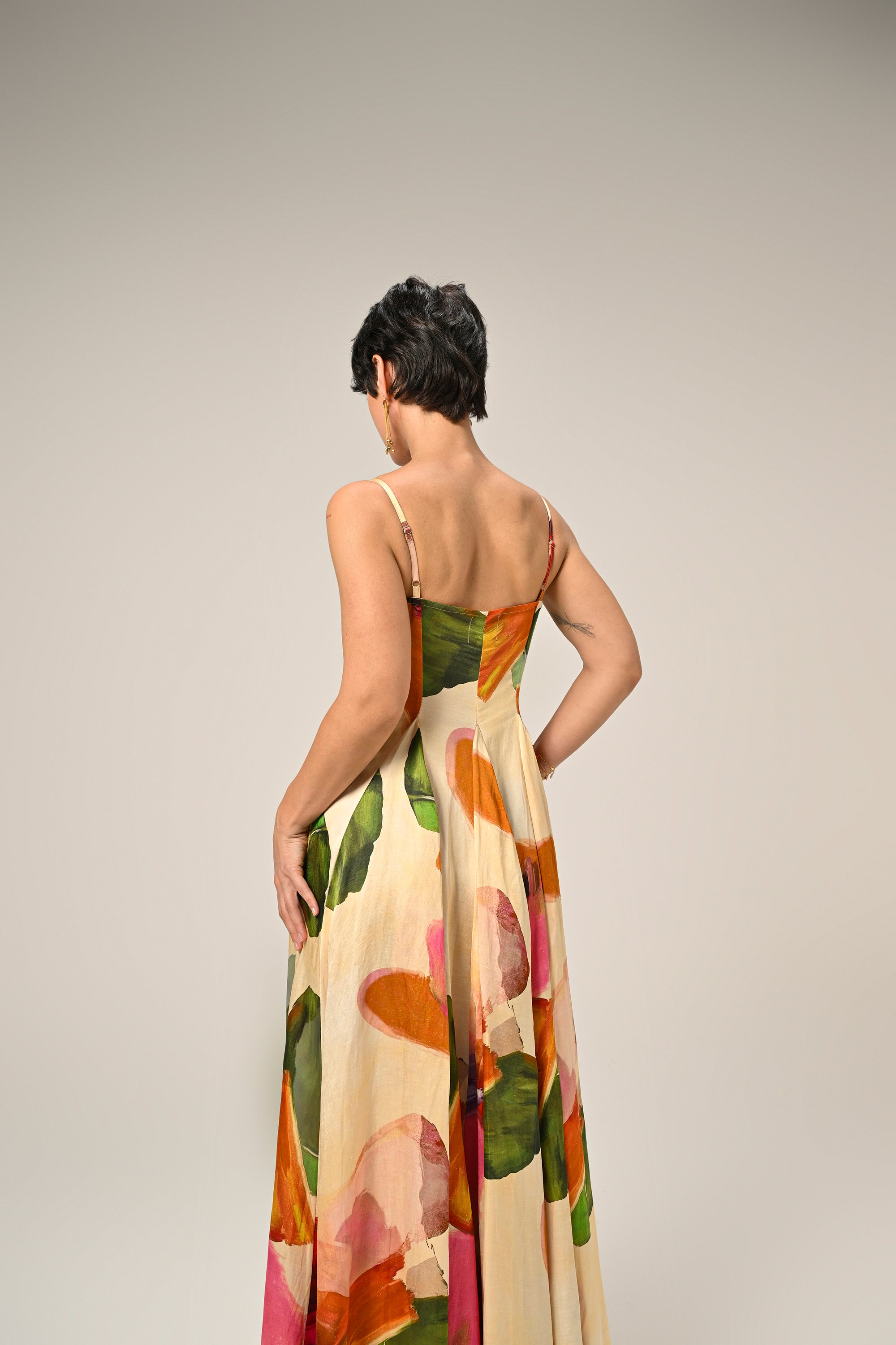 Saaksha in Flora Mirage Bloomfield Dress