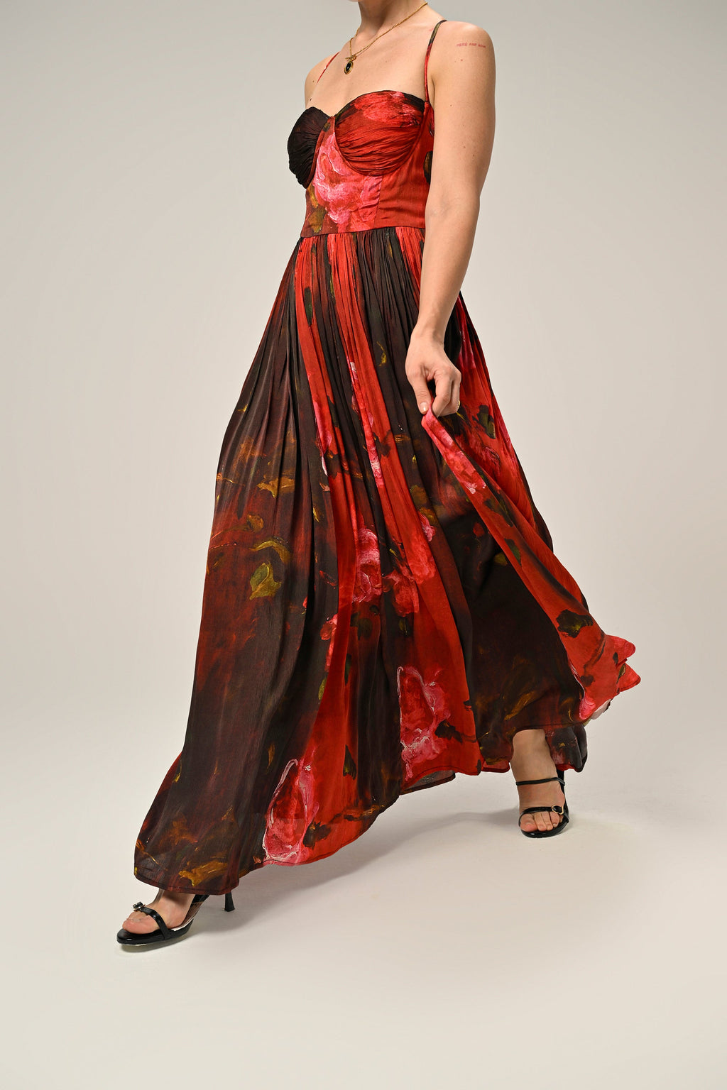Midnight Rose Structured Dress