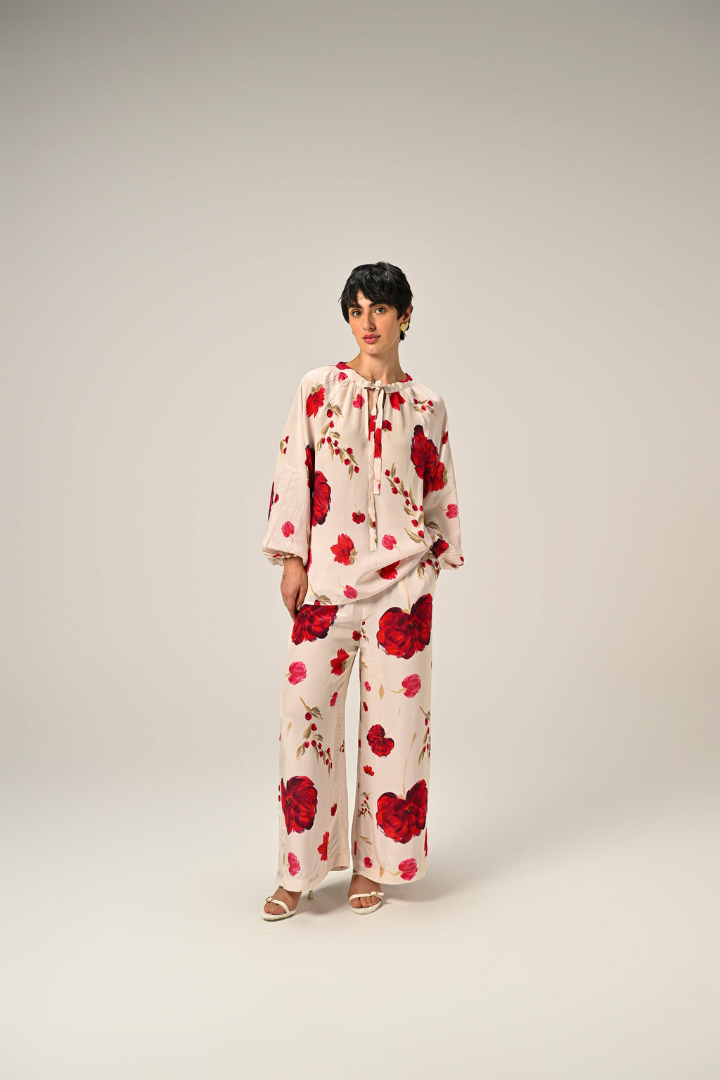 Scarlet Bloom Co-Ord Set