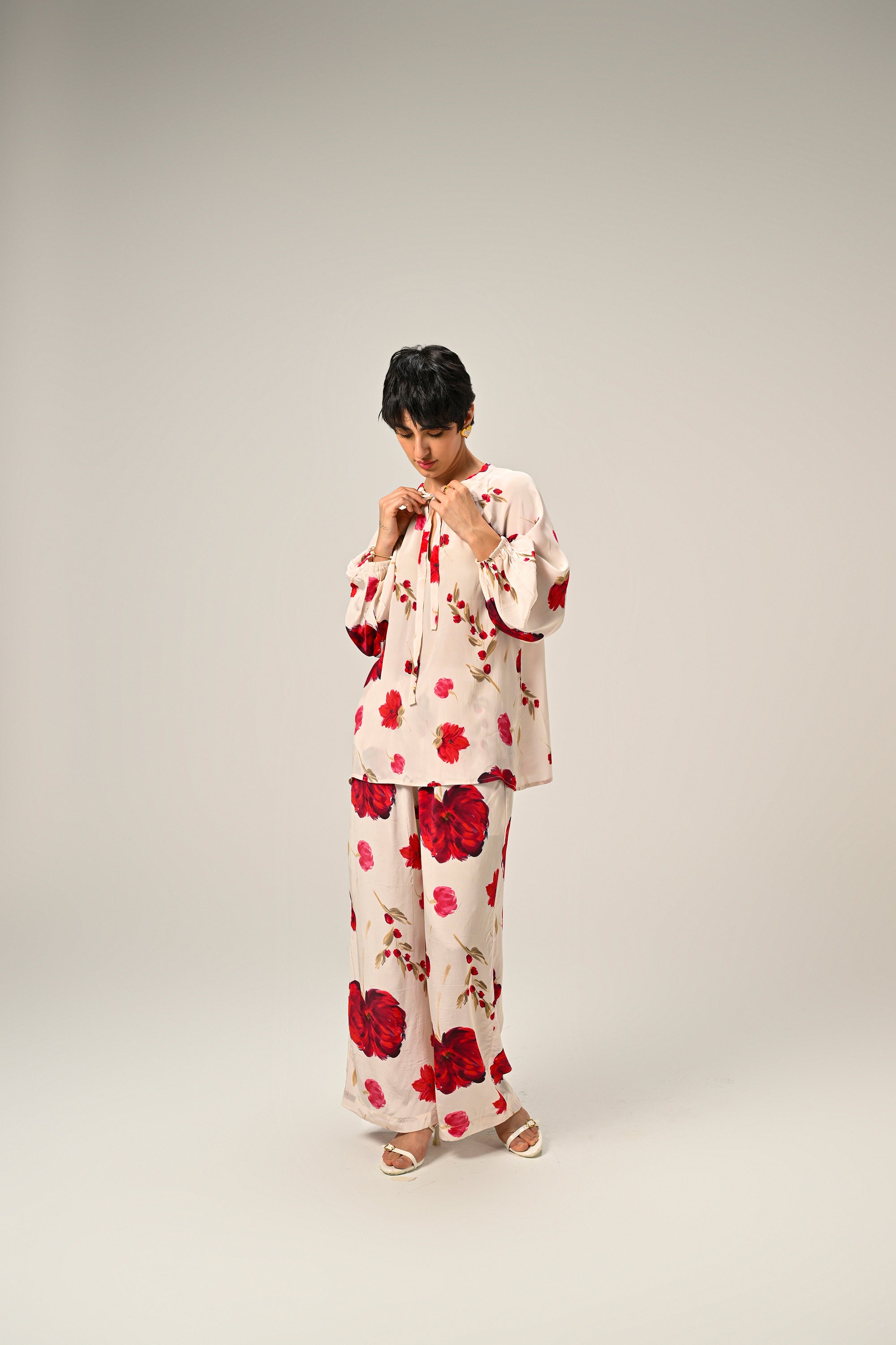 Scarlet Bloom Co-Ord Set