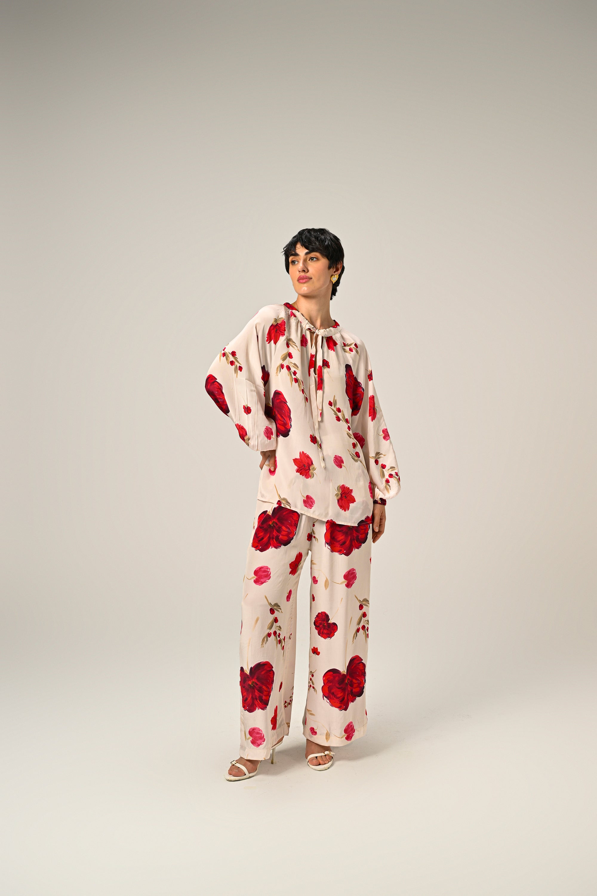 Scarlet Bloom Co-Ord Set