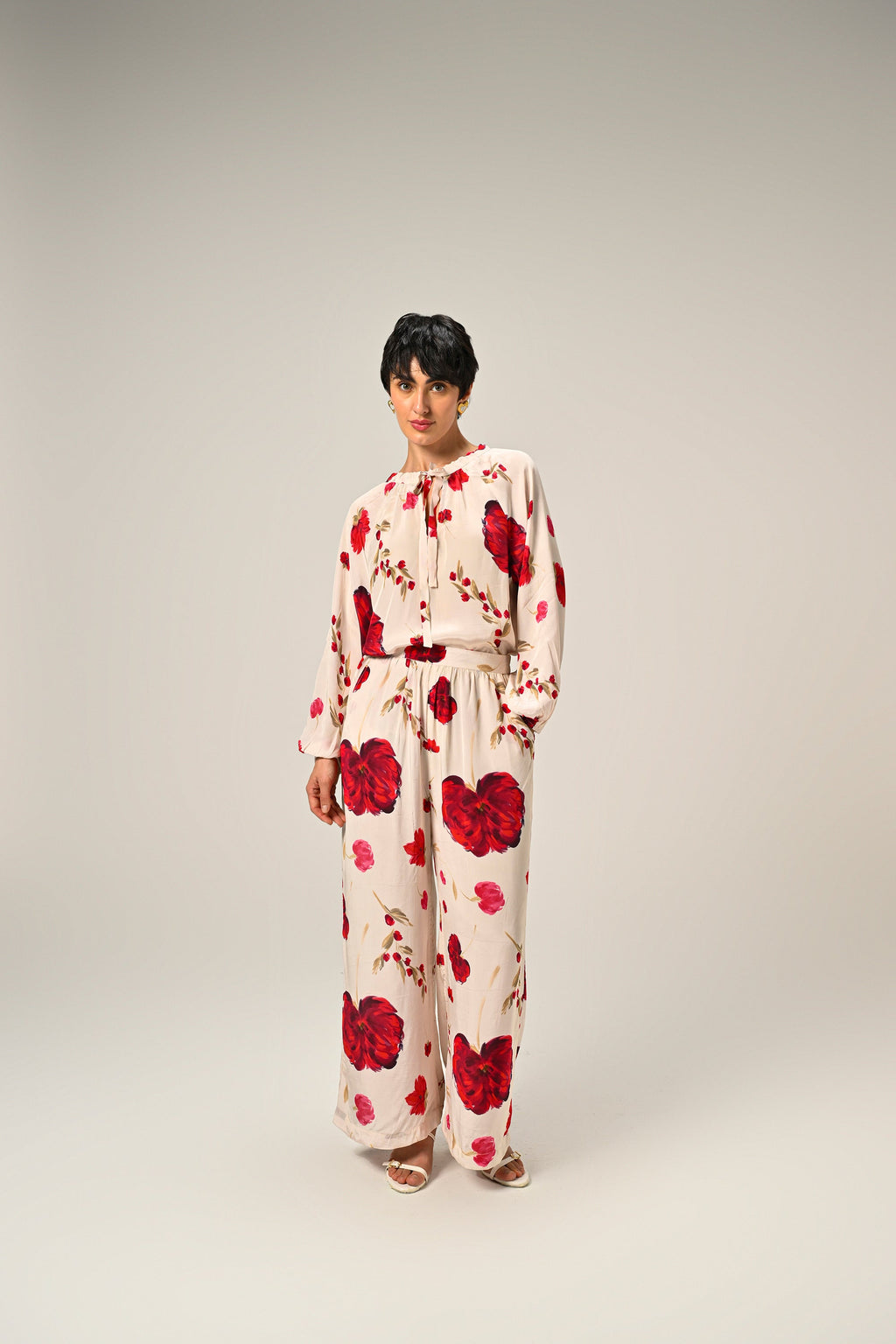 Scarlet Bloom Co-Ord Set