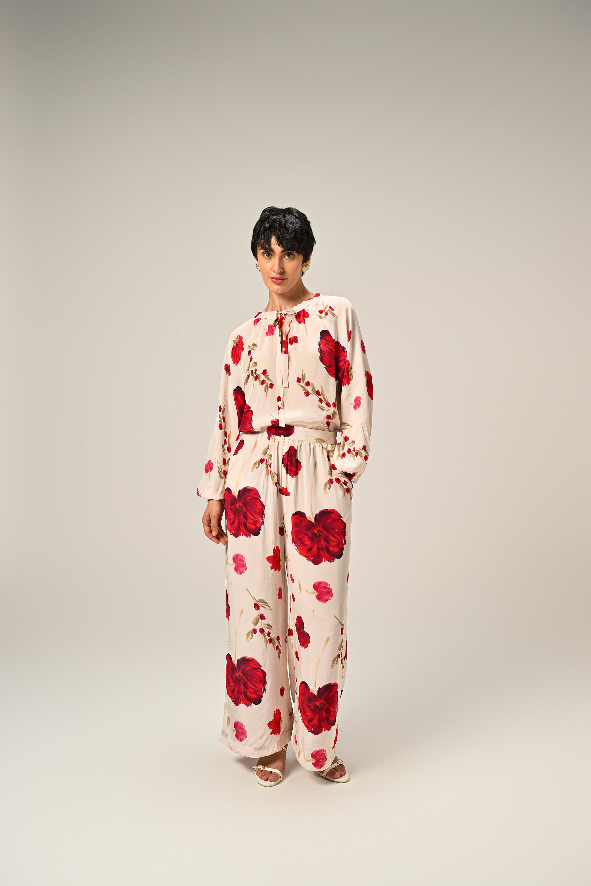 Scarlet Bloom Co-Ord Set