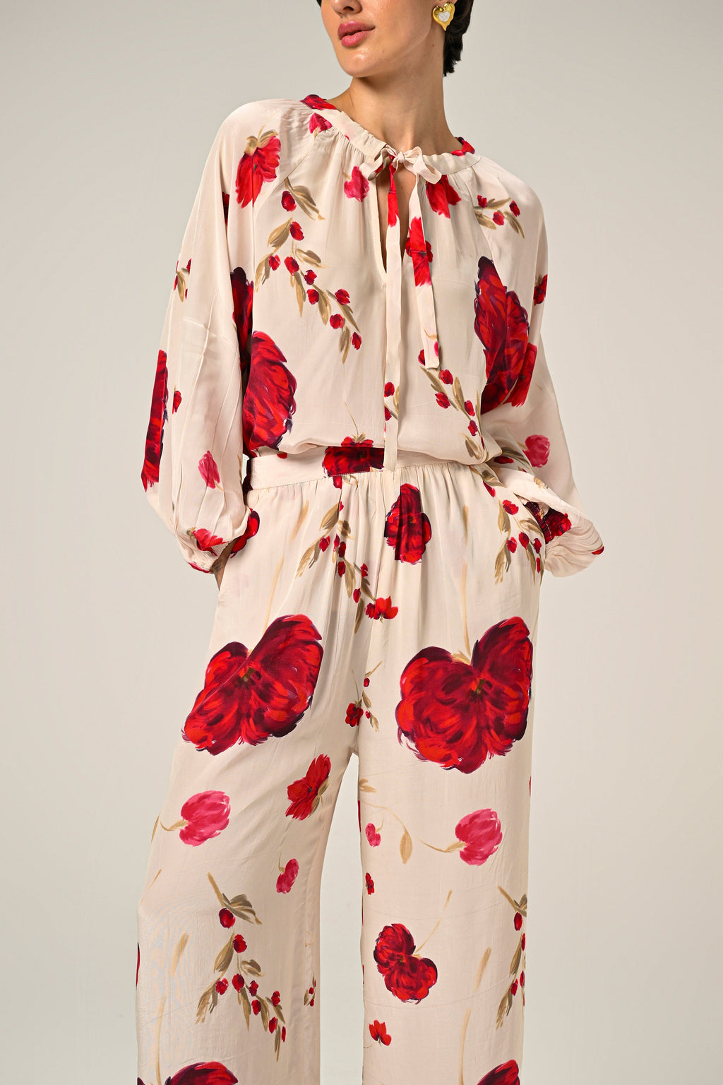 Scarlet Bloom Co-Ord Set
