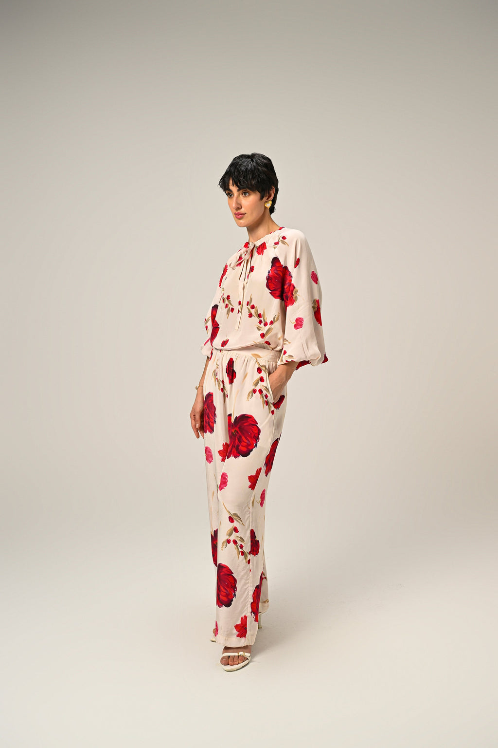 Scarlet Bloom Co-Ord Set