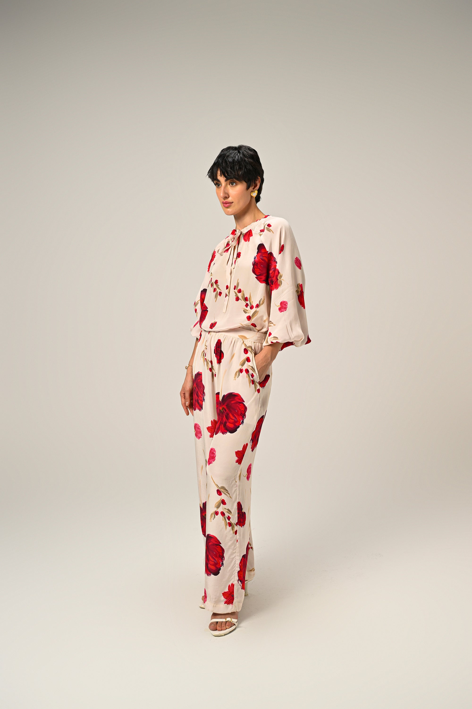 Scarlet Bloom Co-Ord Set