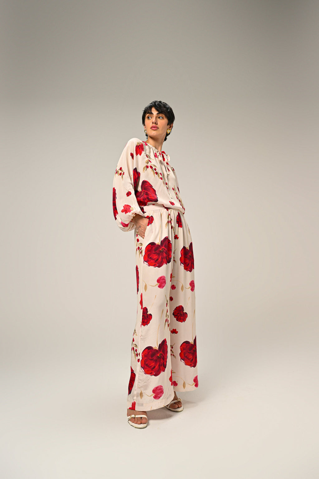 Scarlet Bloom Co-Ord Set
