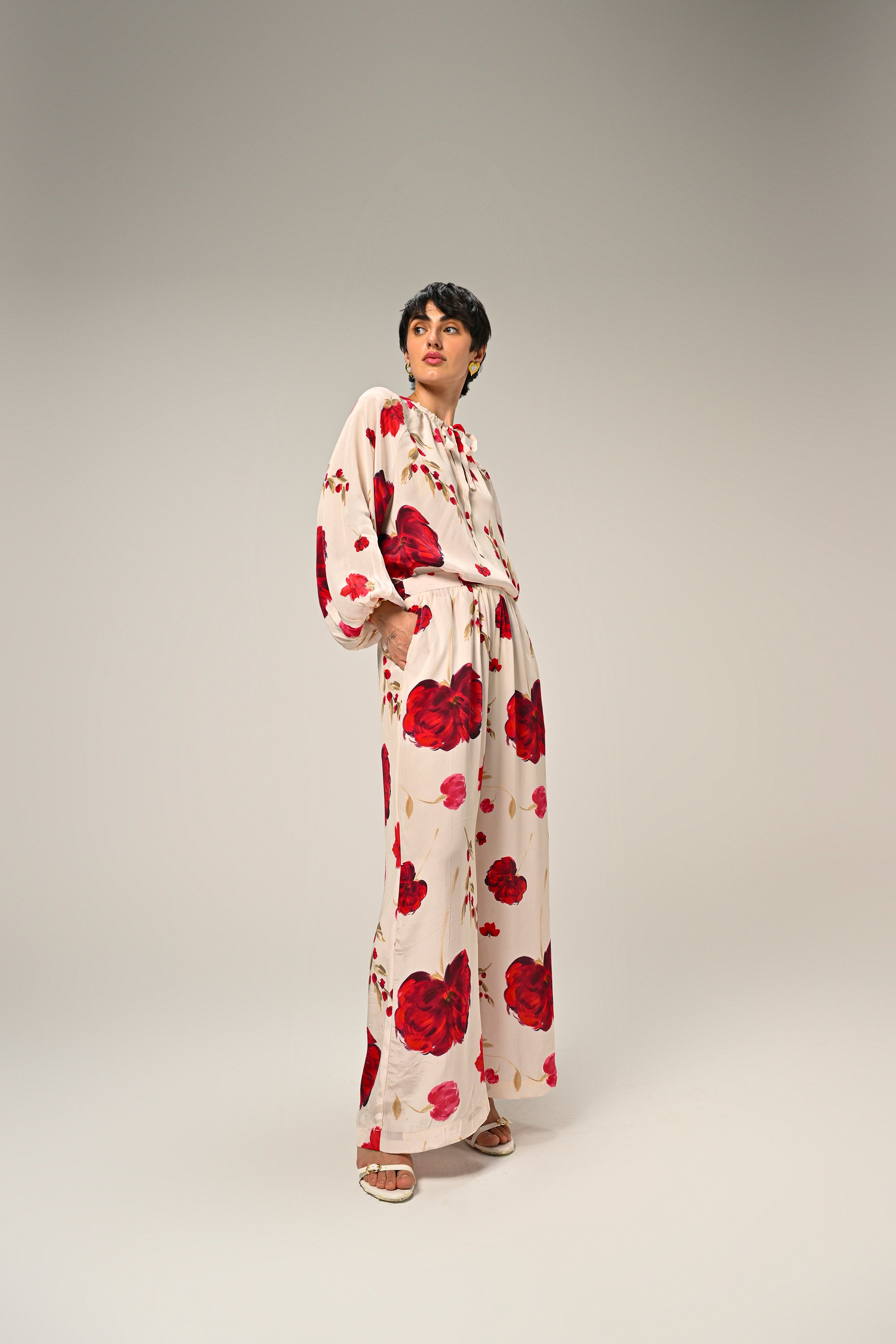 Scarlet Bloom Co-Ord Set