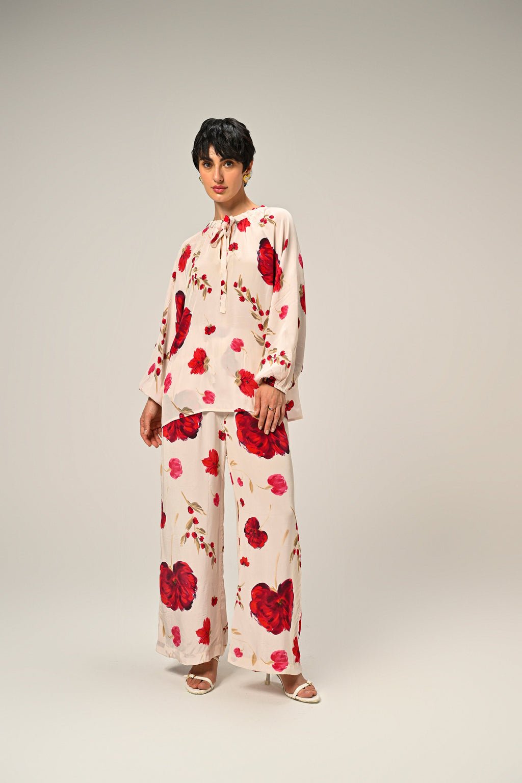 Scarlet Bloom Co-Ord Set