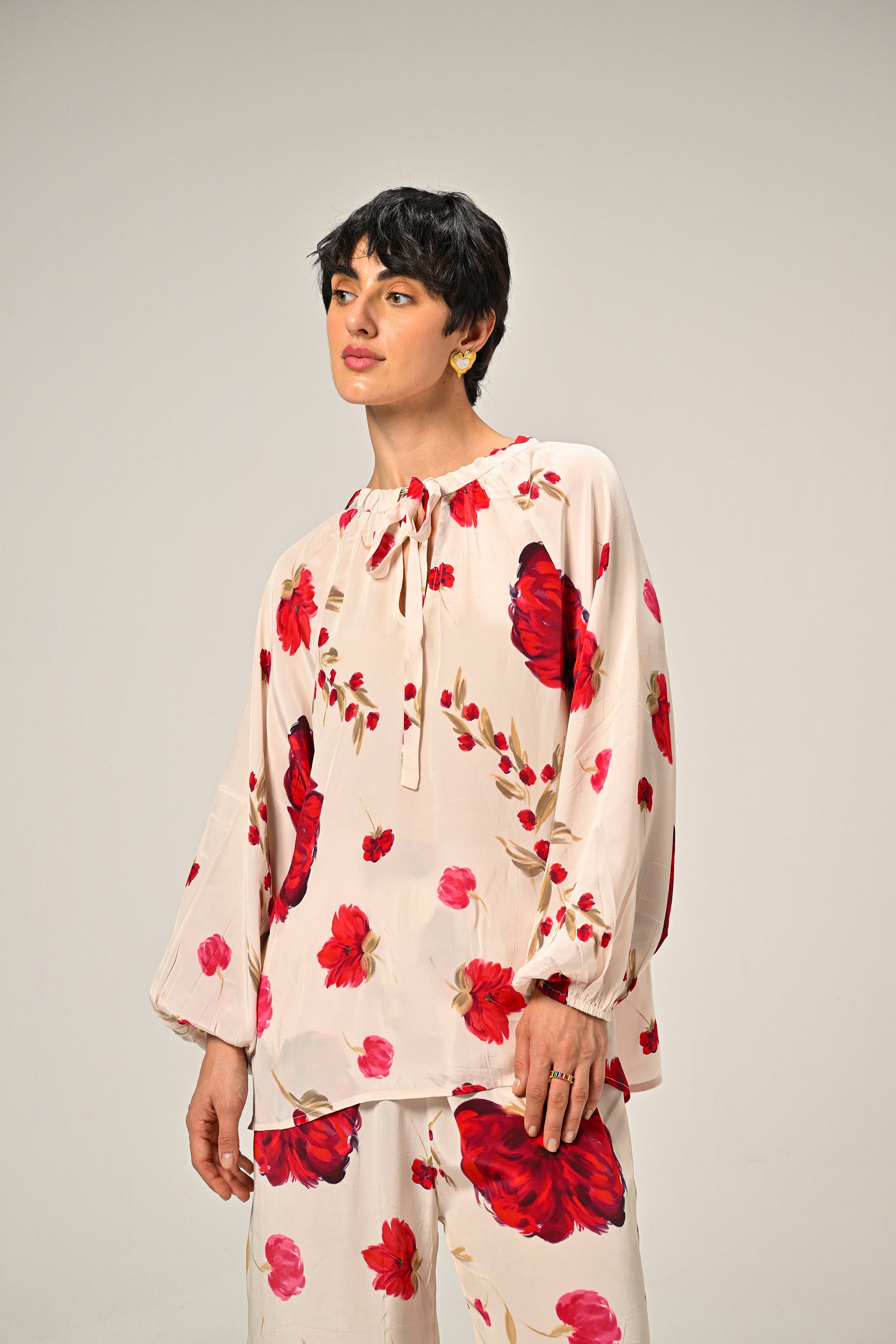Scarlet Bloom Co-Ord Set