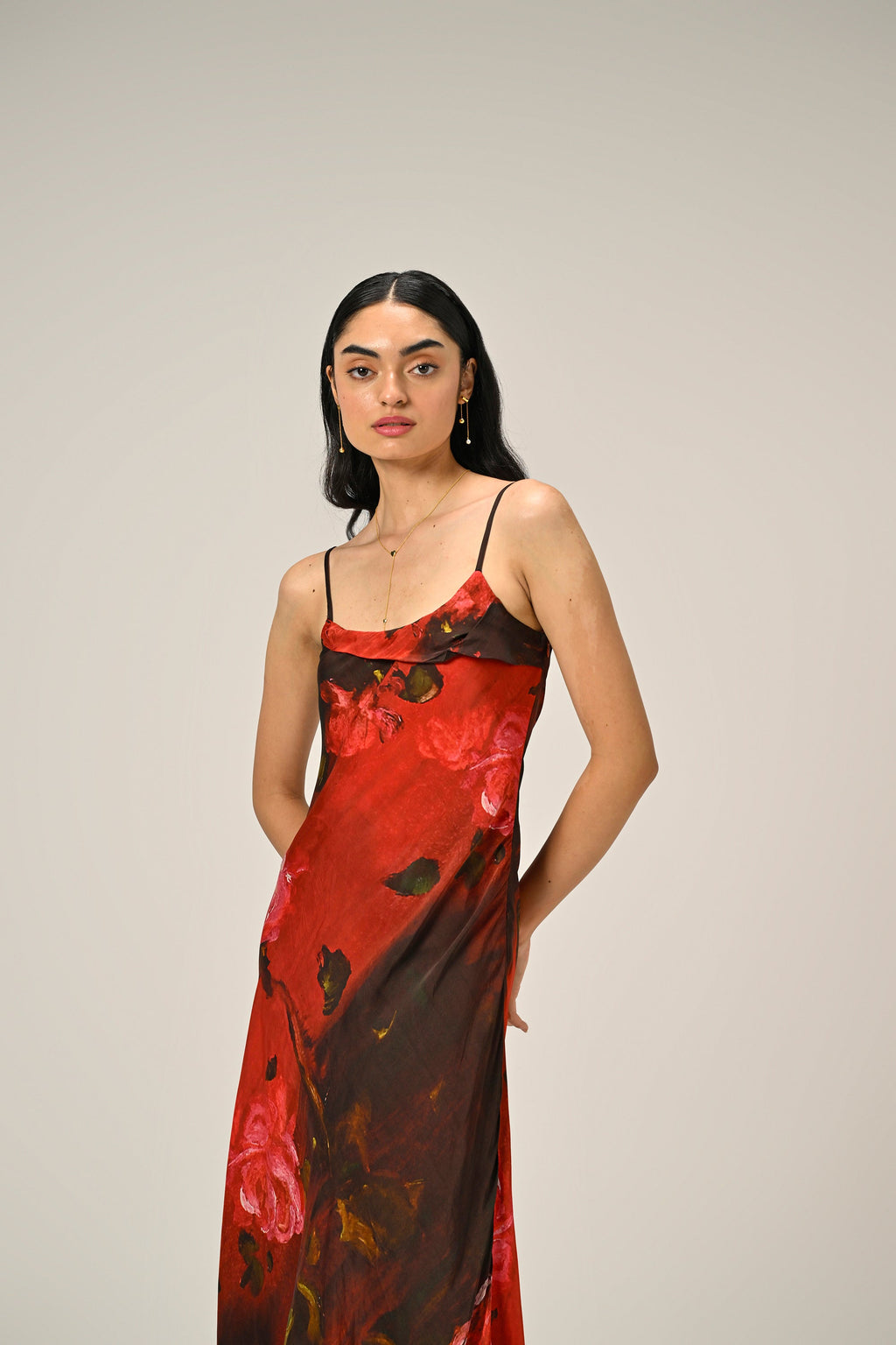 Crimson Dream Slip Dress