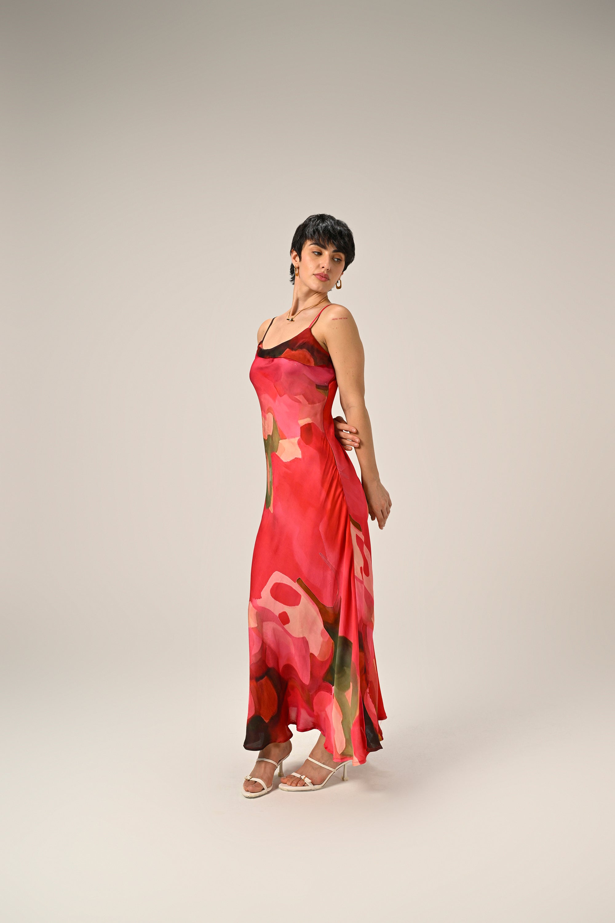 Scarlet Bloom  Slip Dress