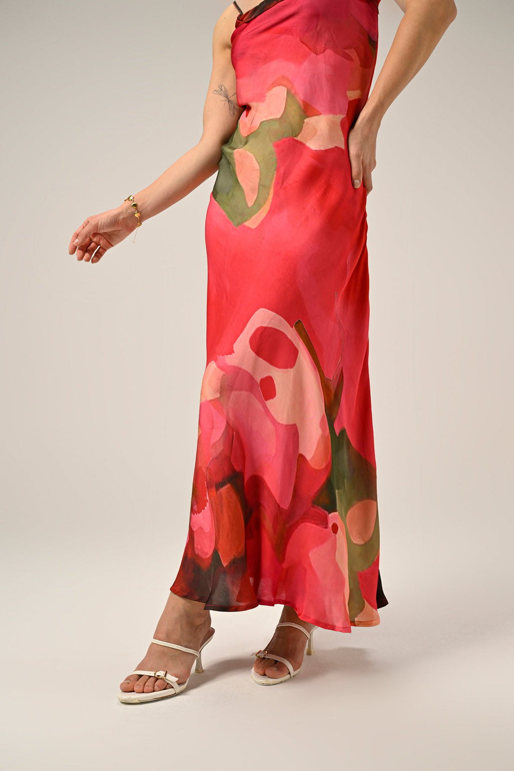Scarlet Bloom  Slip Dress