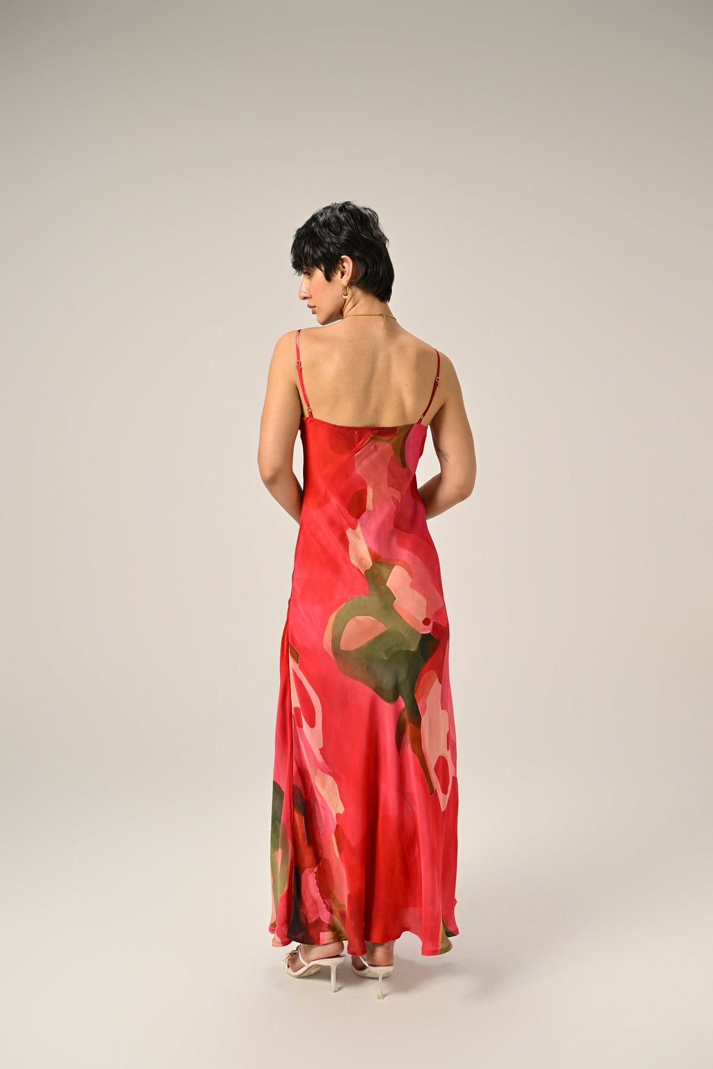 Scarlet Bloom  Slip Dress