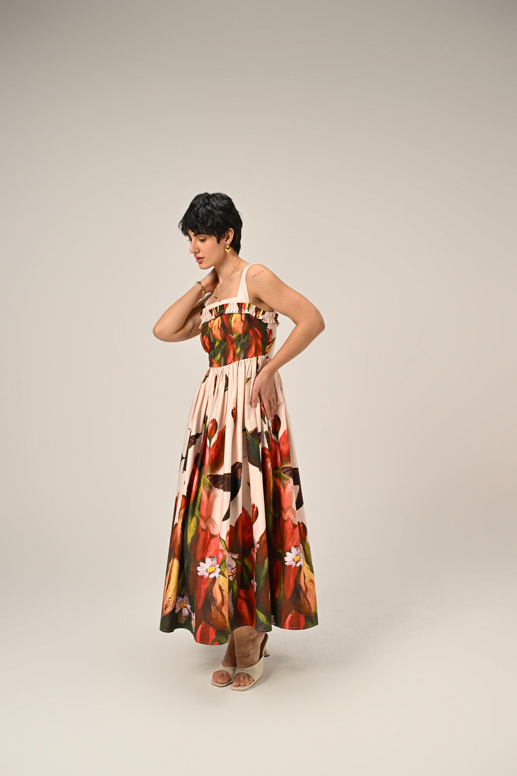 Hummingbird Garden Maxi Dress