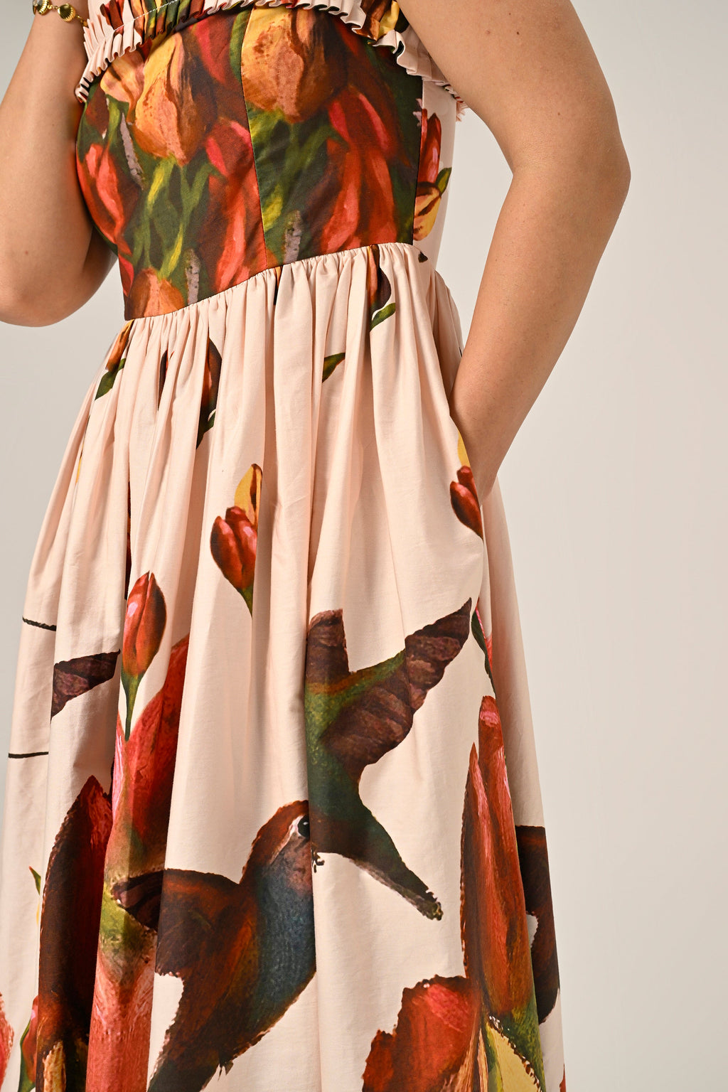 Hummingbird Garden Maxi Dress
