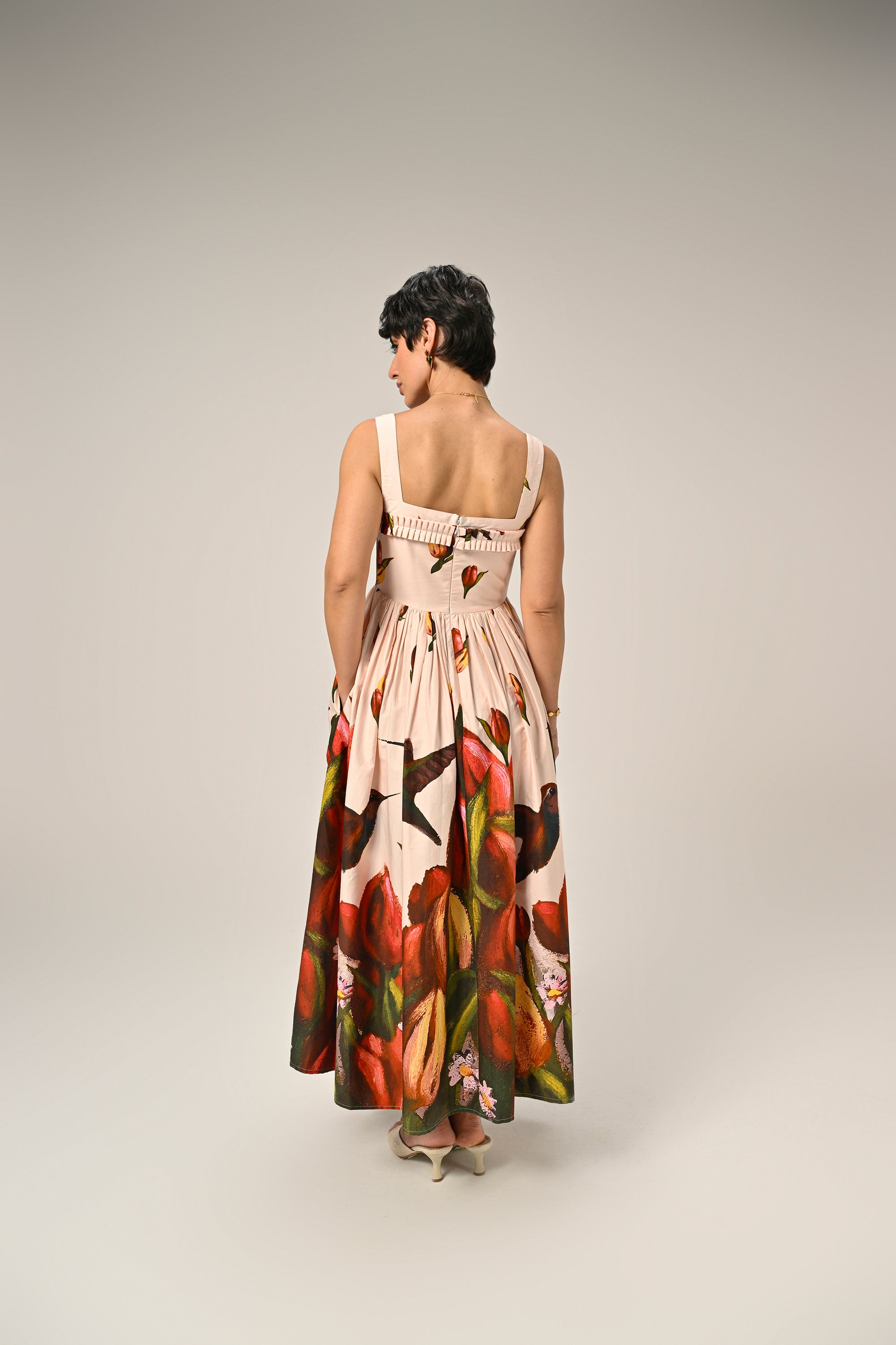 Hummingbird Garden Maxi Dress