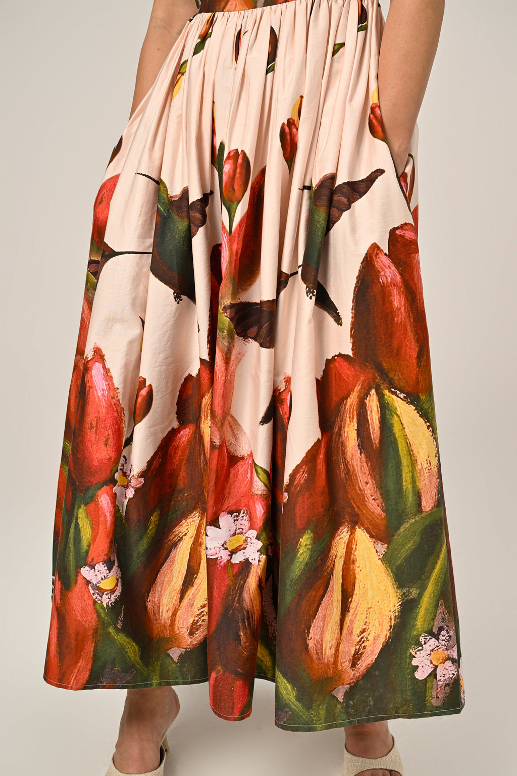 Hummingbird Garden Maxi Dress