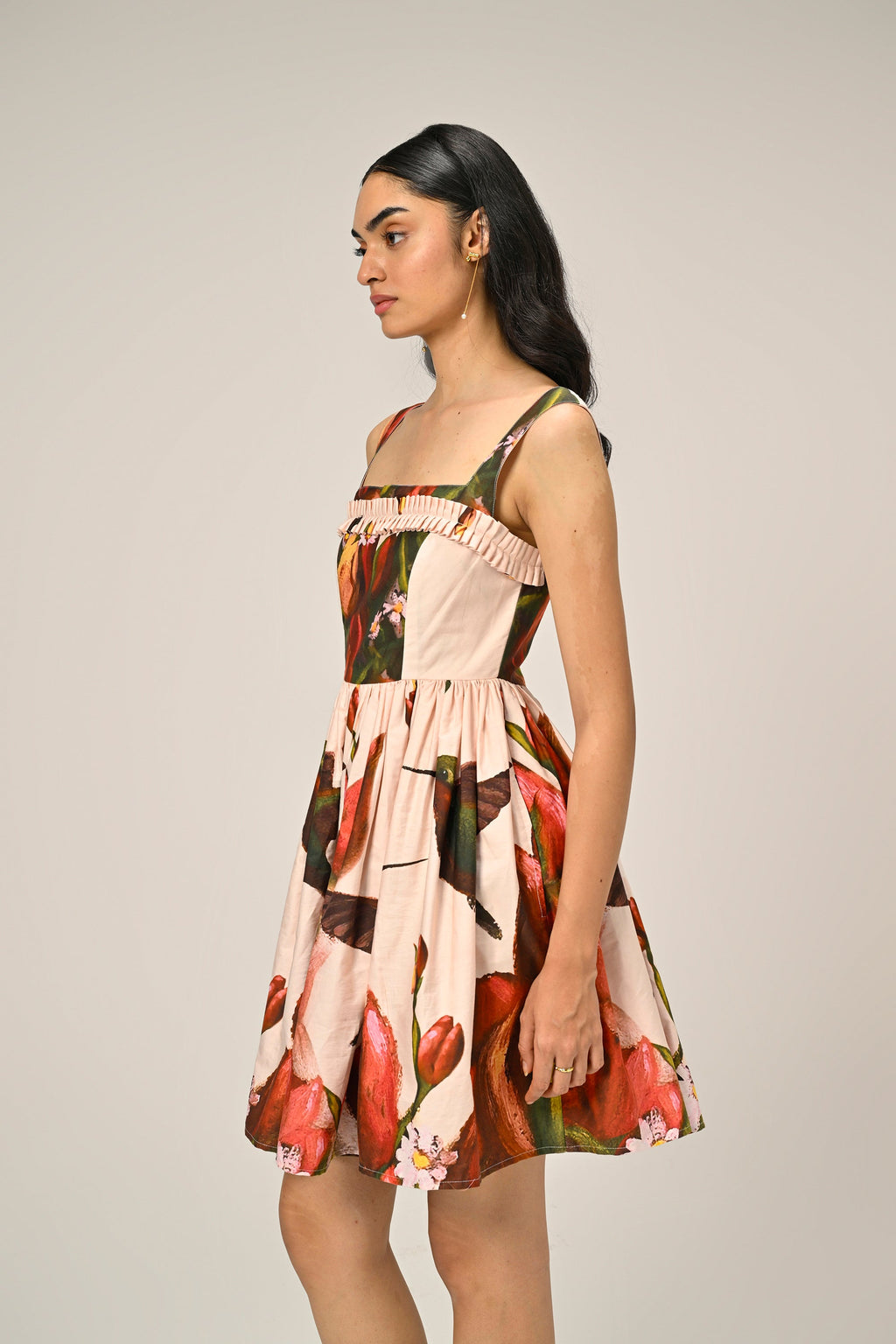 Hummingbird Garden Mini Dress