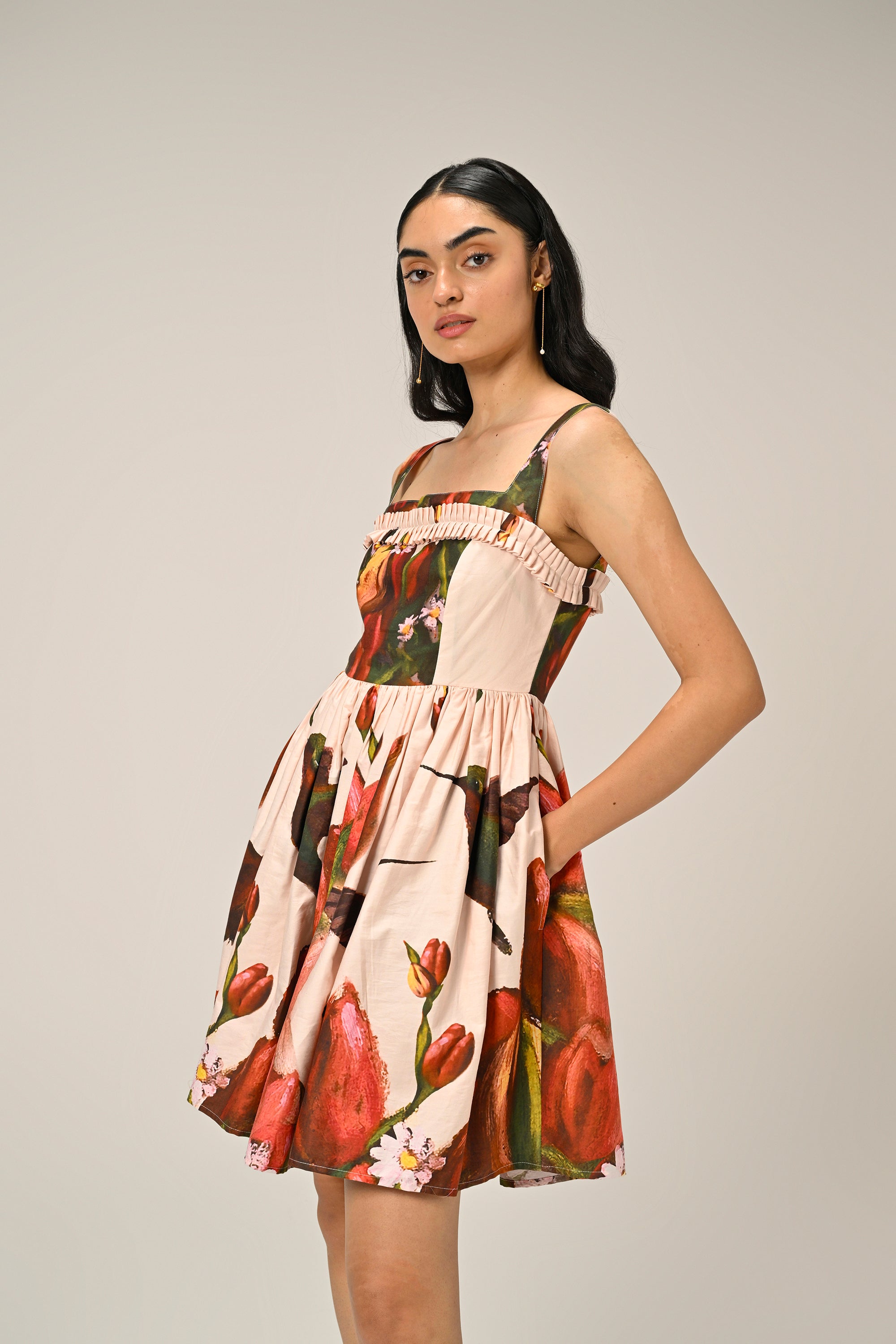 Hummingbird Garden Mini Dress